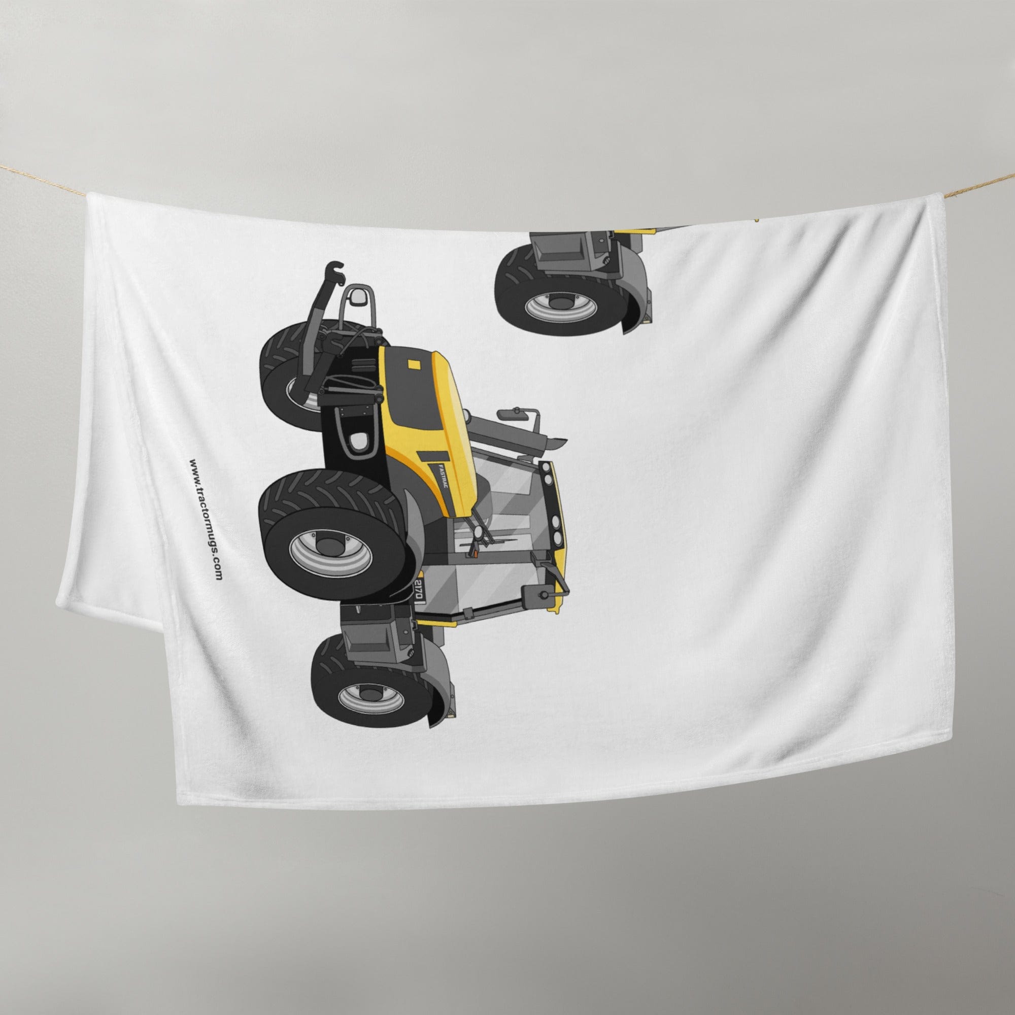 The Tractor Mugs Store JCB Fastrac 2170 Throw Blanket Quality Farmers Merch