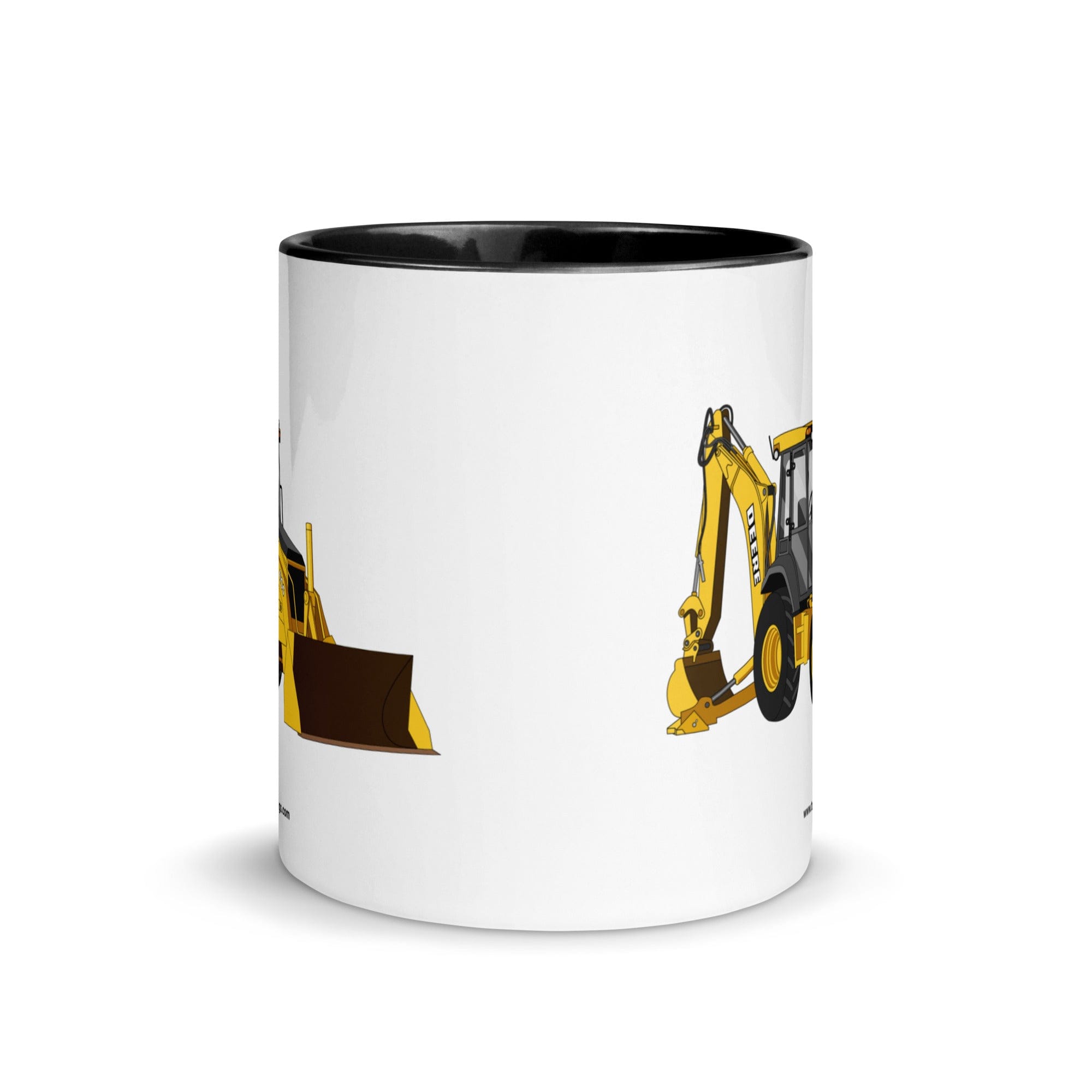 The Tractor Mugs Store John Deere 410G Backhoe | Mug with Color Inside Quality Farmers Merch