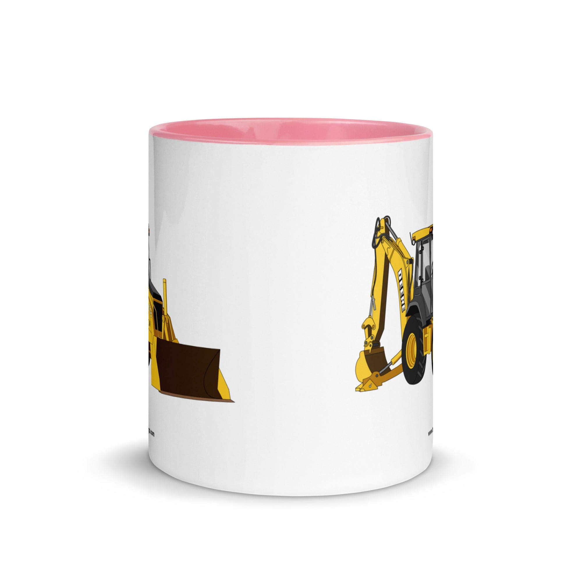 The Tractor Mugs Store John Deere 410G Backhoe | Mug with Color Inside Quality Farmers Merch