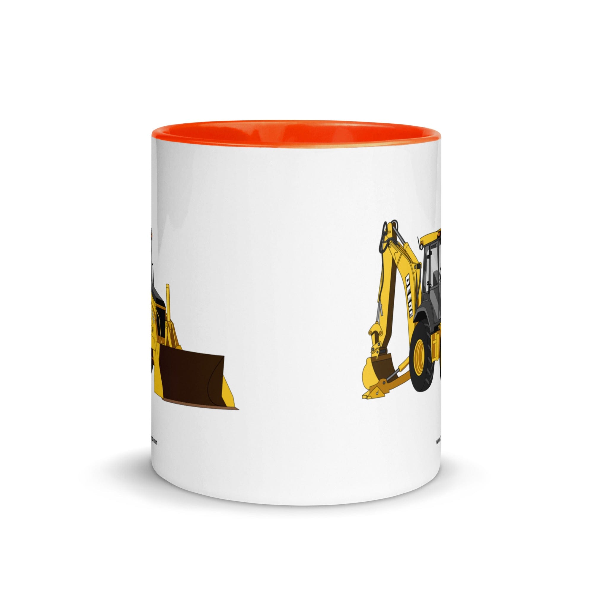 The Tractor Mugs Store John Deere 410G Backhoe | Mug with Color Inside Quality Farmers Merch