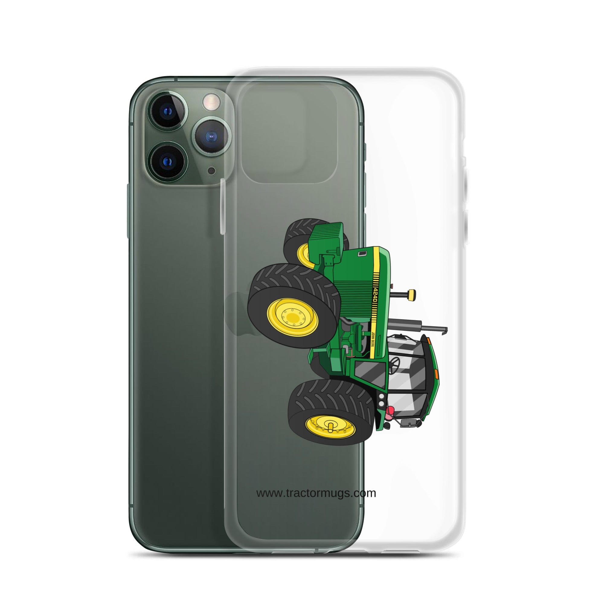 The Tractor Mugs Store John Deere 4240 | Clear Case for iPhone® Quality Farmers Merch
