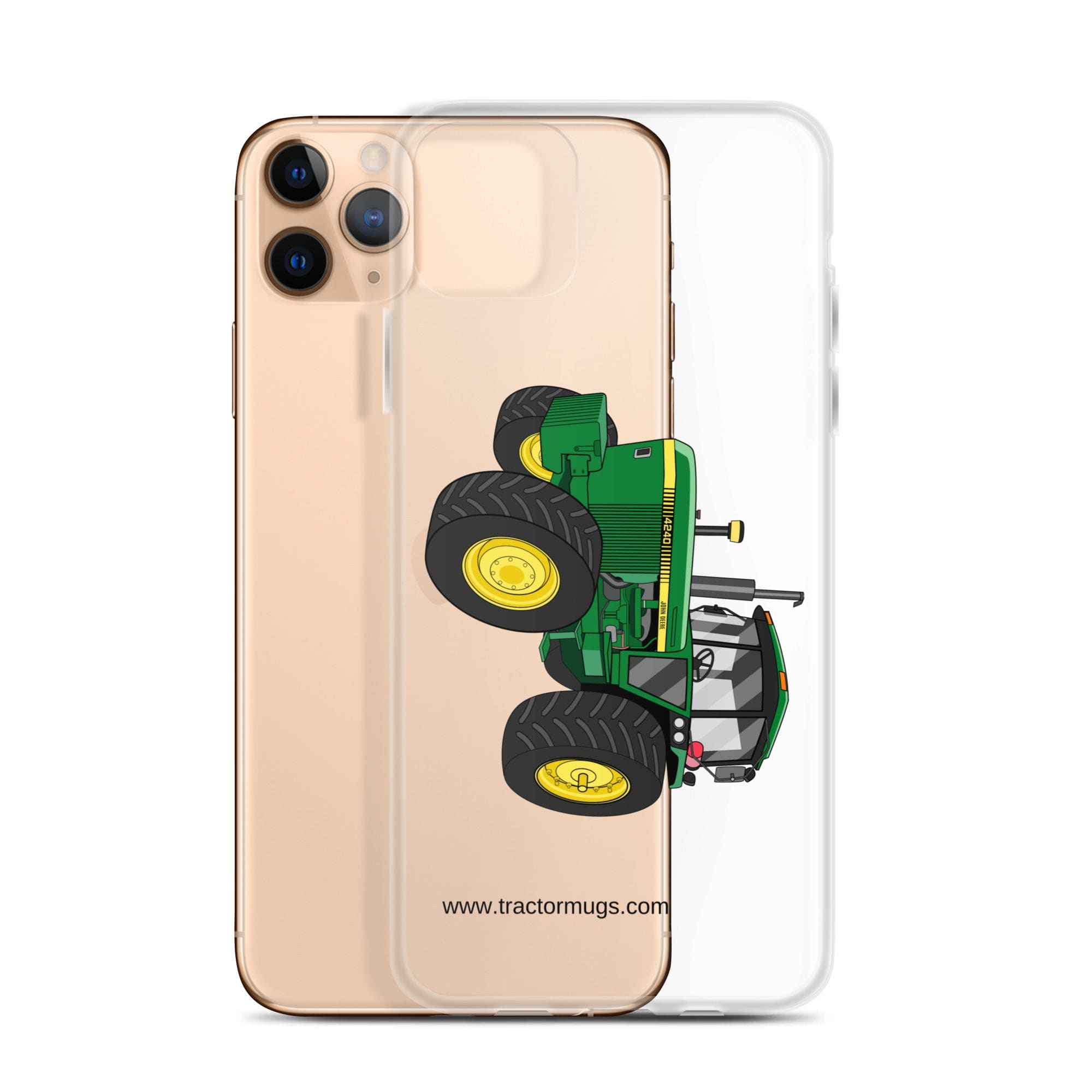 The Tractor Mugs Store John Deere 4240 | Clear Case for iPhone® Quality Farmers Merch