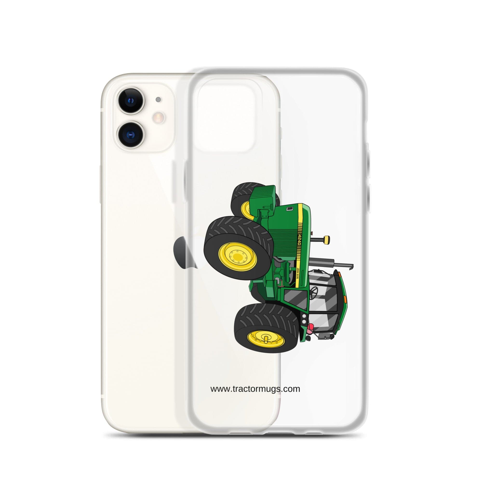 The Tractor Mugs Store John Deere 4240 | Clear Case for iPhone® Quality Farmers Merch