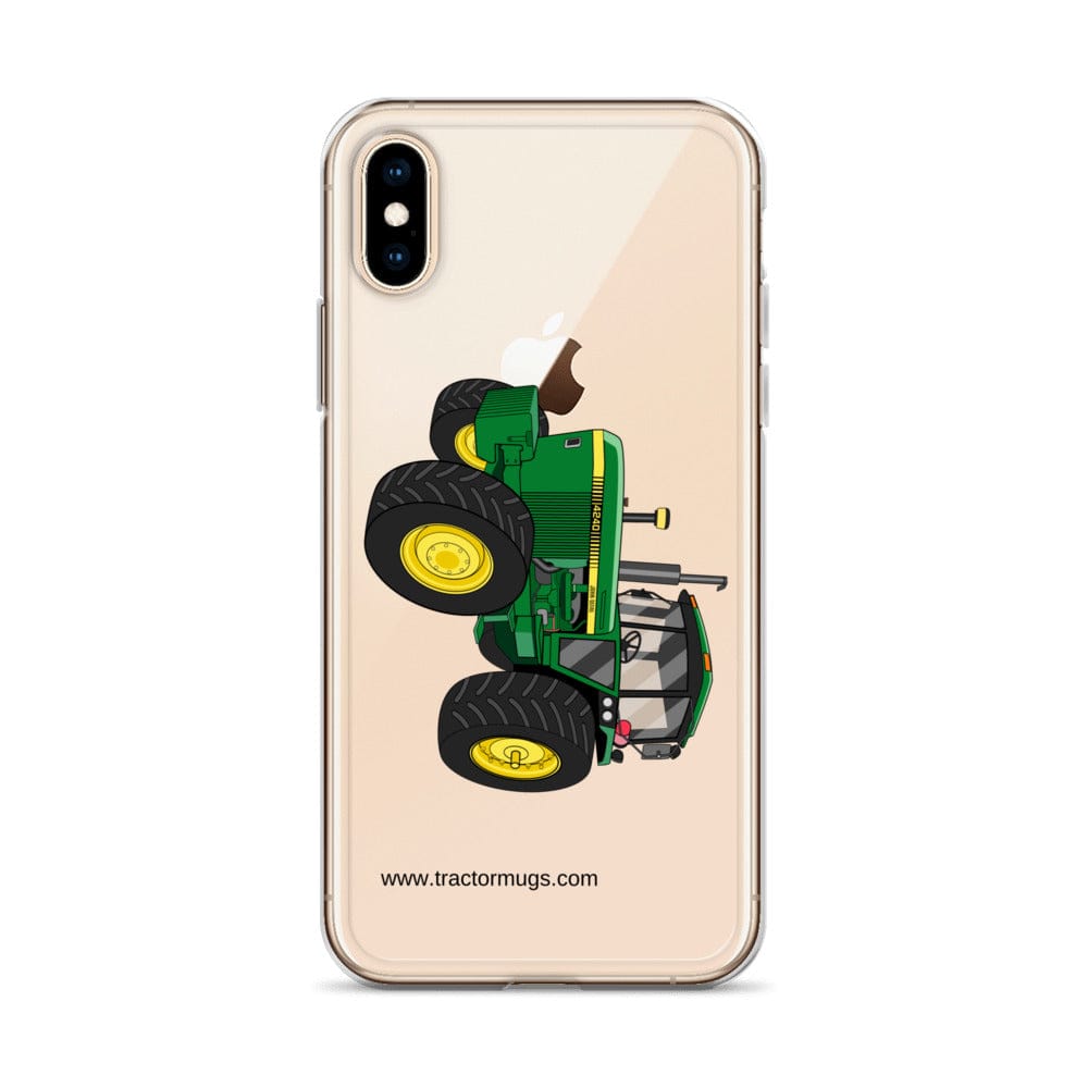 The Tractor Mugs Store John Deere 4240 | Clear Case for iPhone® Quality Farmers Merch