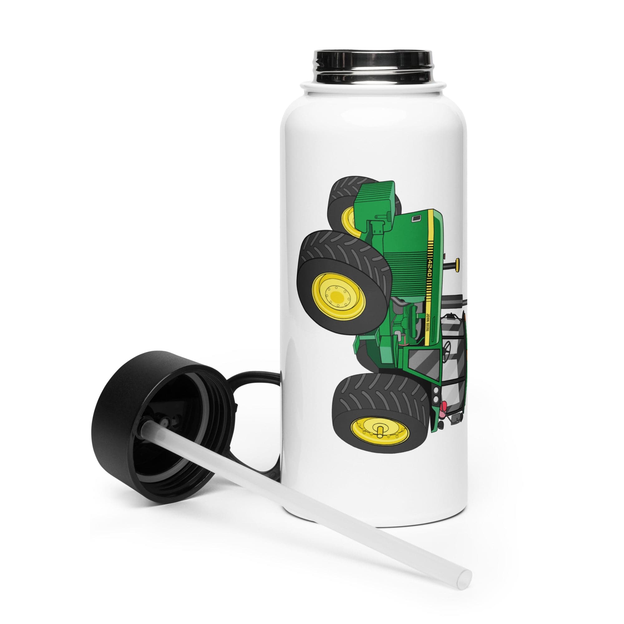 The Tractor Mugs Store John Deere 4240 | Stainless Steel Water Bottle Quality Farmers Merch