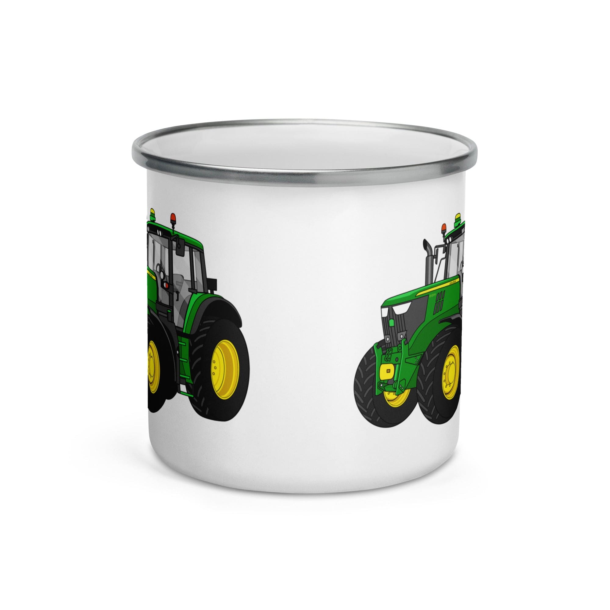 The Tractor Mugs Store John Deere 6120 M | Enamel Mug Quality Farmers Merch