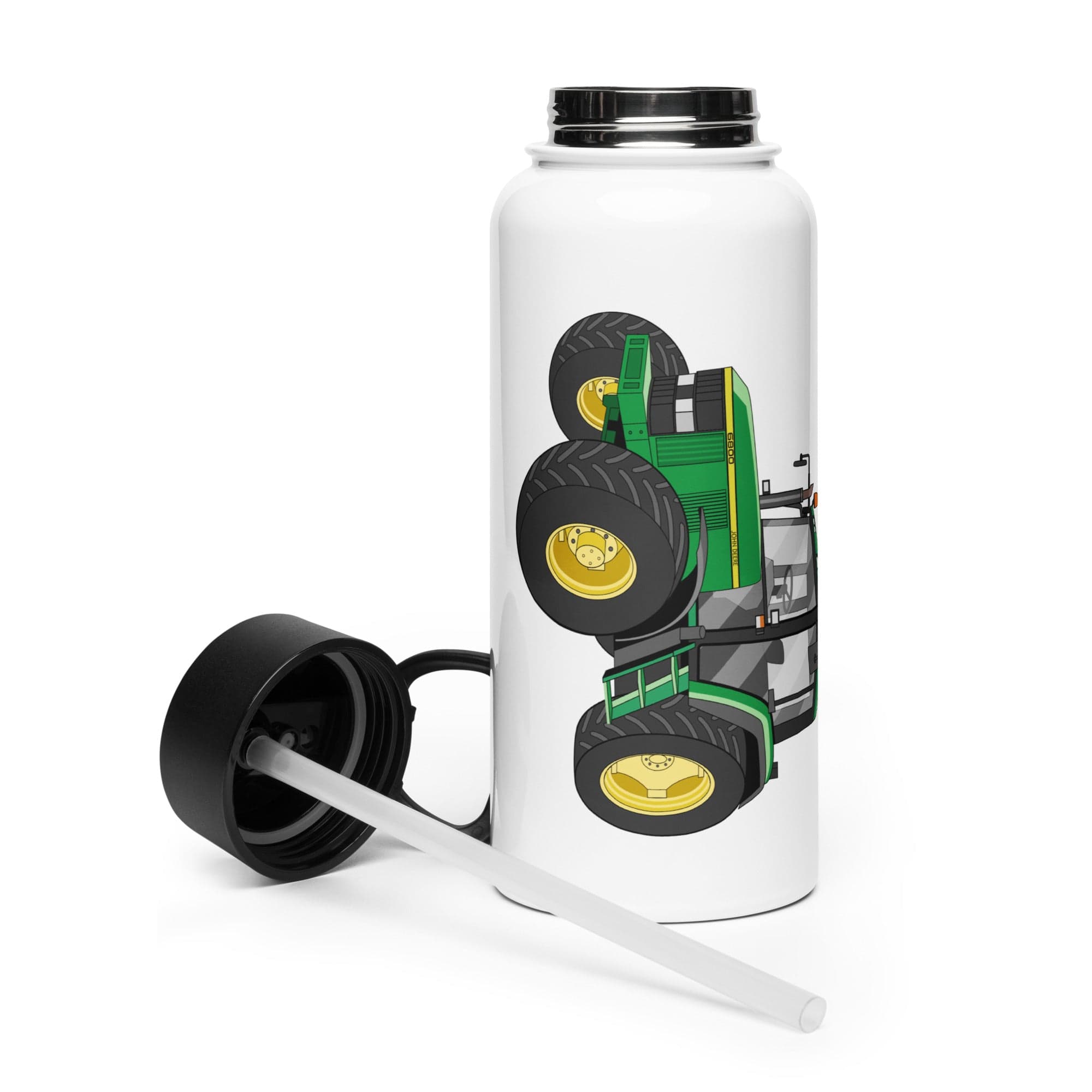 The Tractor Mugs Store John Deere 6800 | Stainless Steel Water Bottle Quality Farmers Merch