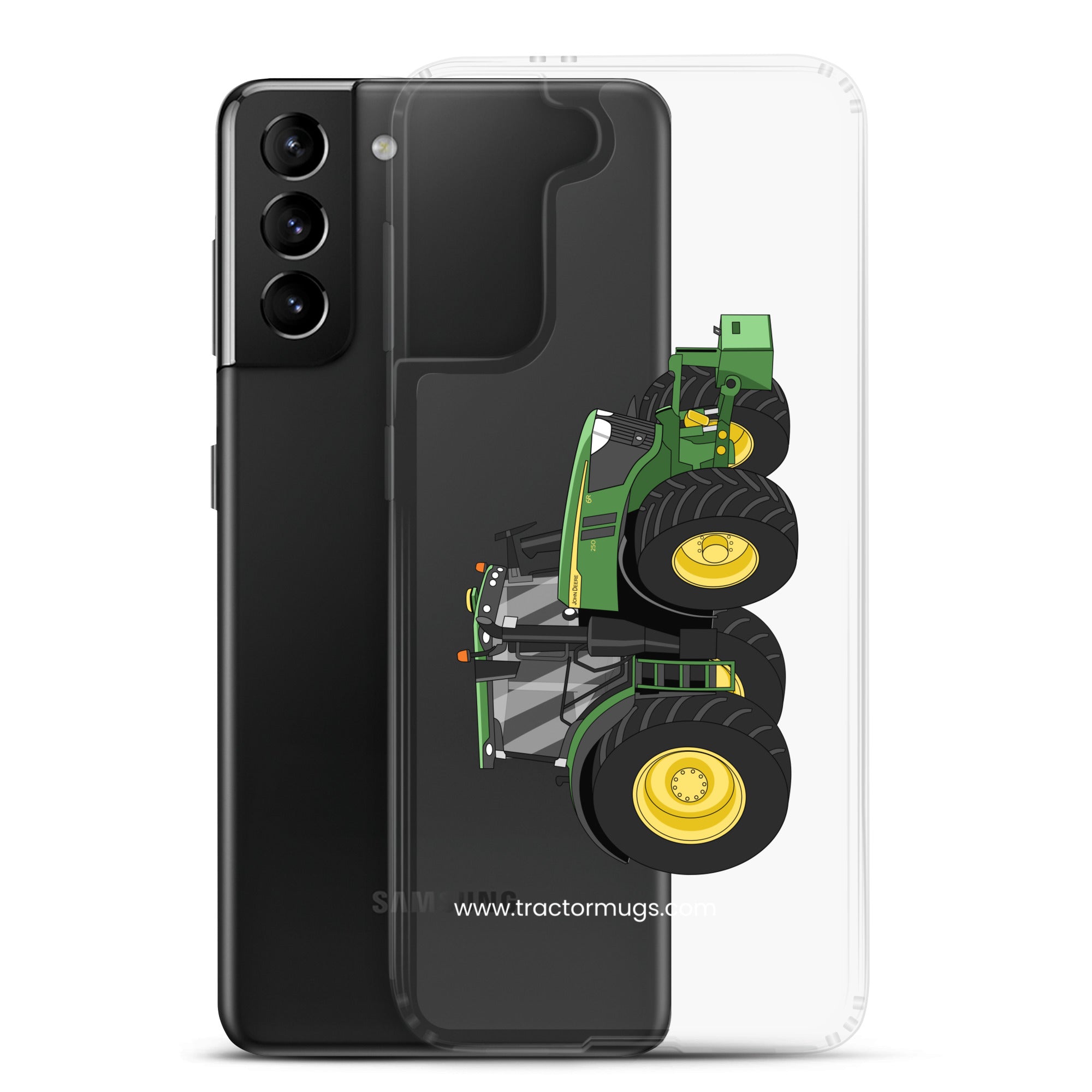The Tractor Mugs Store John Deere 6R | Clear Case for Samsung® Quality Farmers Merch