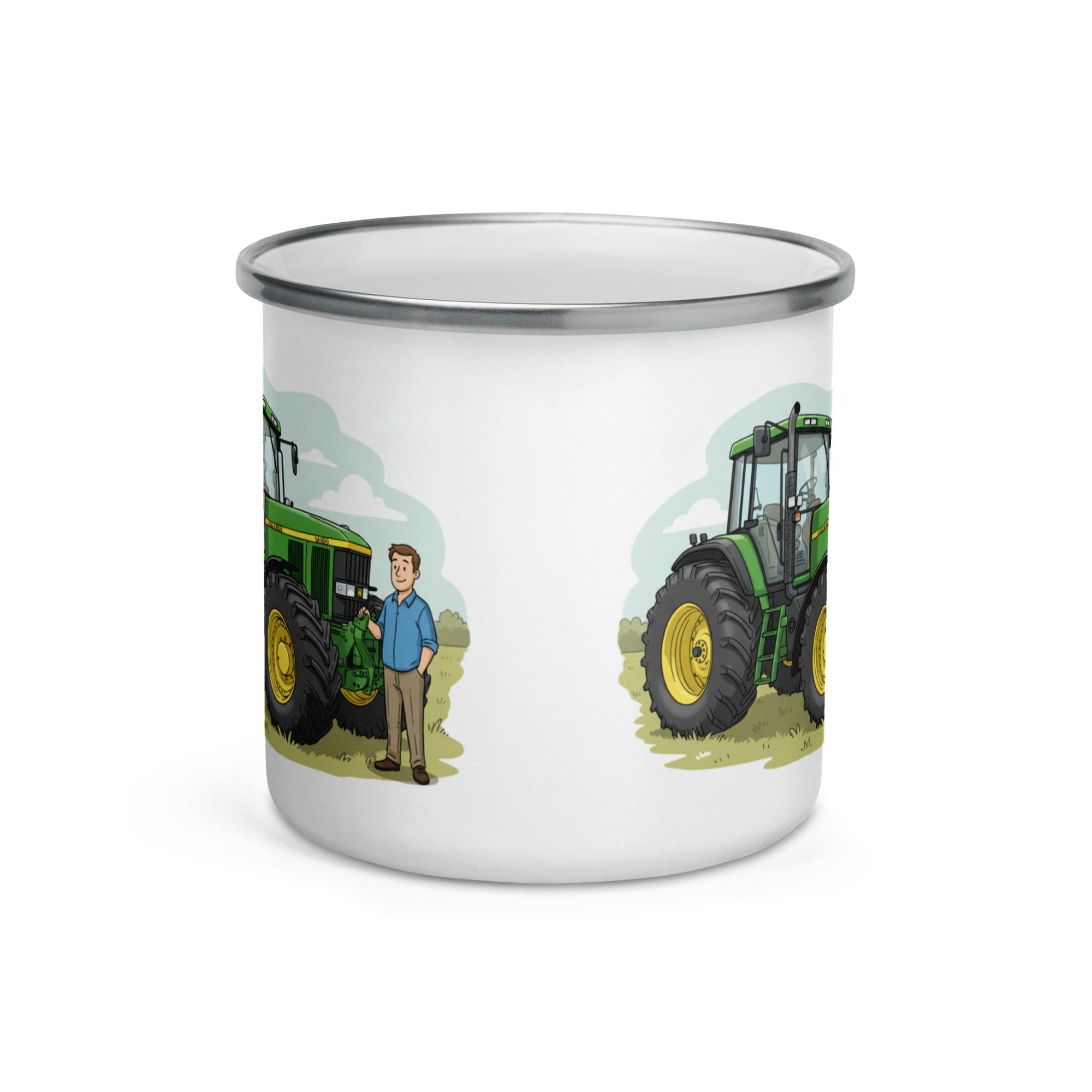 The Tractor Mugs Store John Deere 7810 Man' | Enamel Mug Quality Farmers Merch