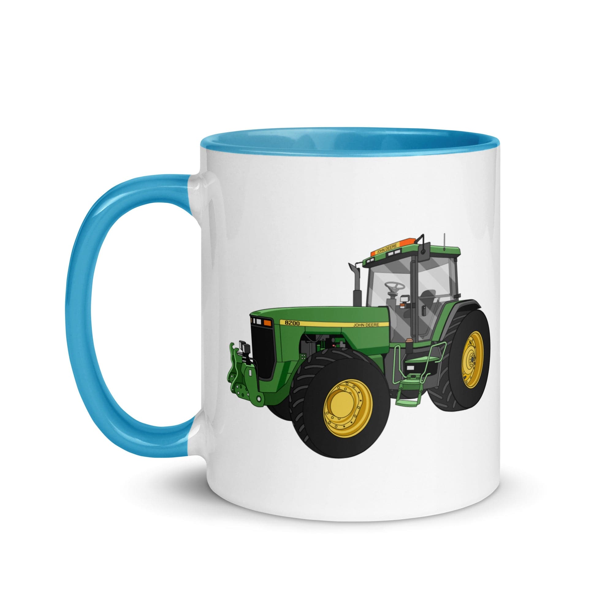 The Tractor Mugs Store John Deere 8200 | Mug with Color Inside Quality Farmers Merch