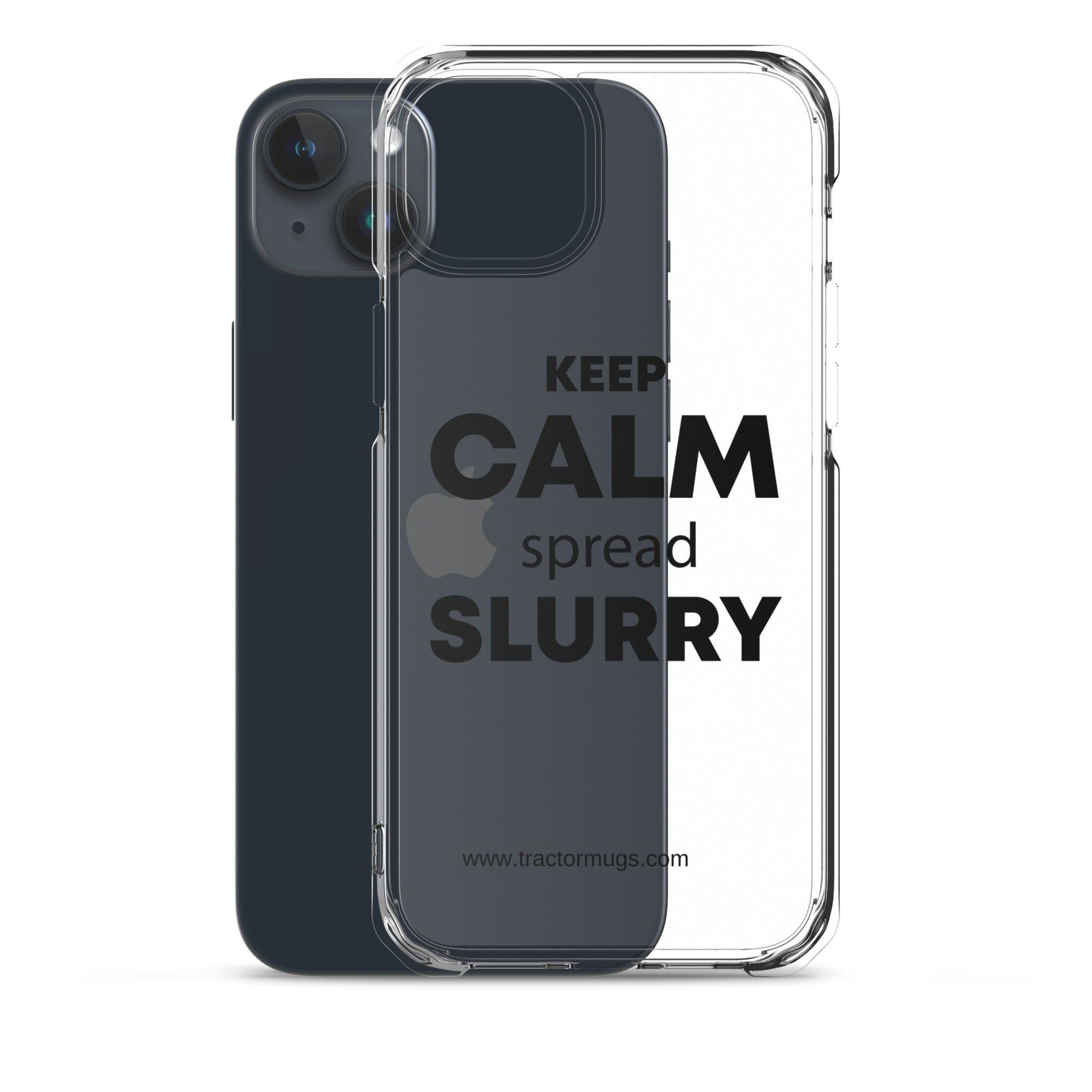 The Tractor Mugs Store KEEP CALM spread SLURRY | Clear Case for iPhone® Quality Farmers Merch