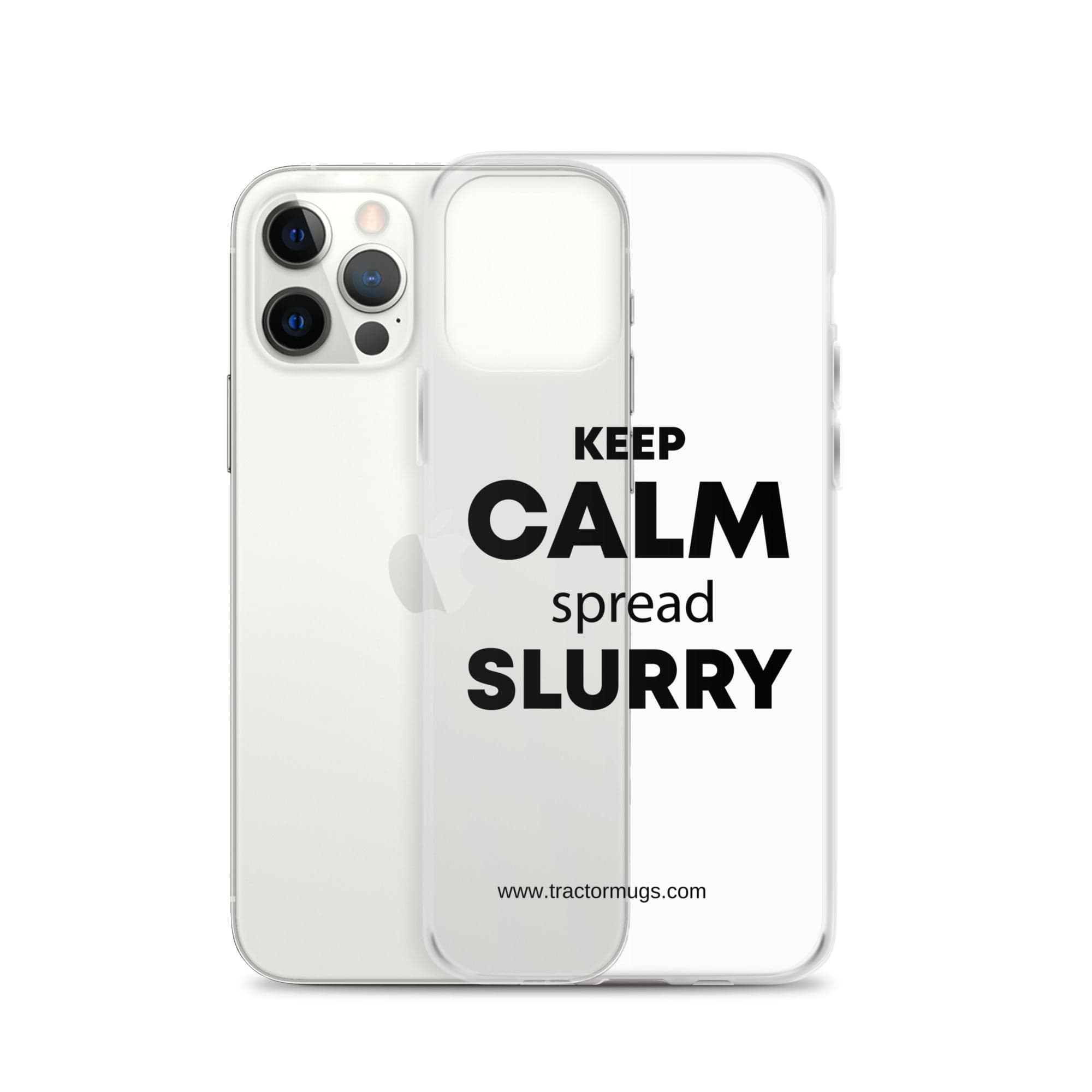 The Tractor Mugs Store KEEP CALM spread SLURRY | Clear Case for iPhone® Quality Farmers Merch