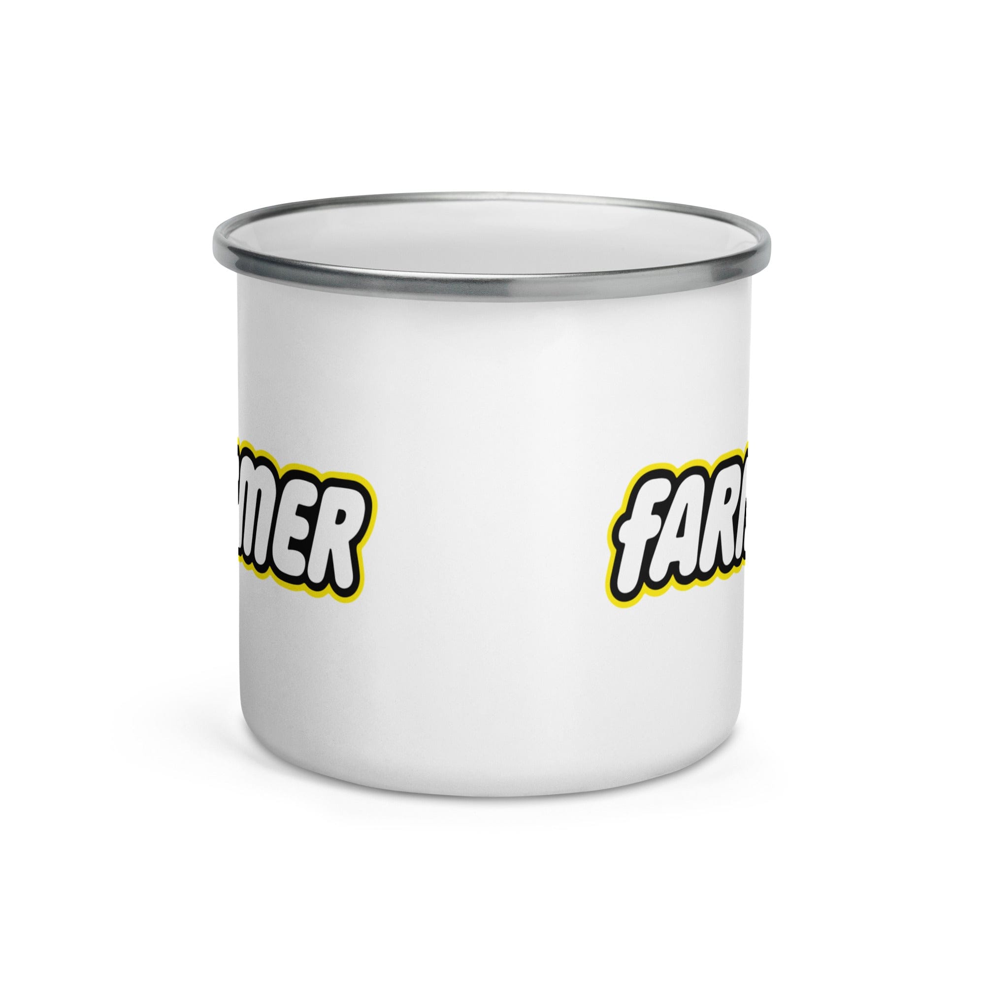 The Tractor Mugs Store LEGO Farmer | Enamel Mug Quality Farmers Merch