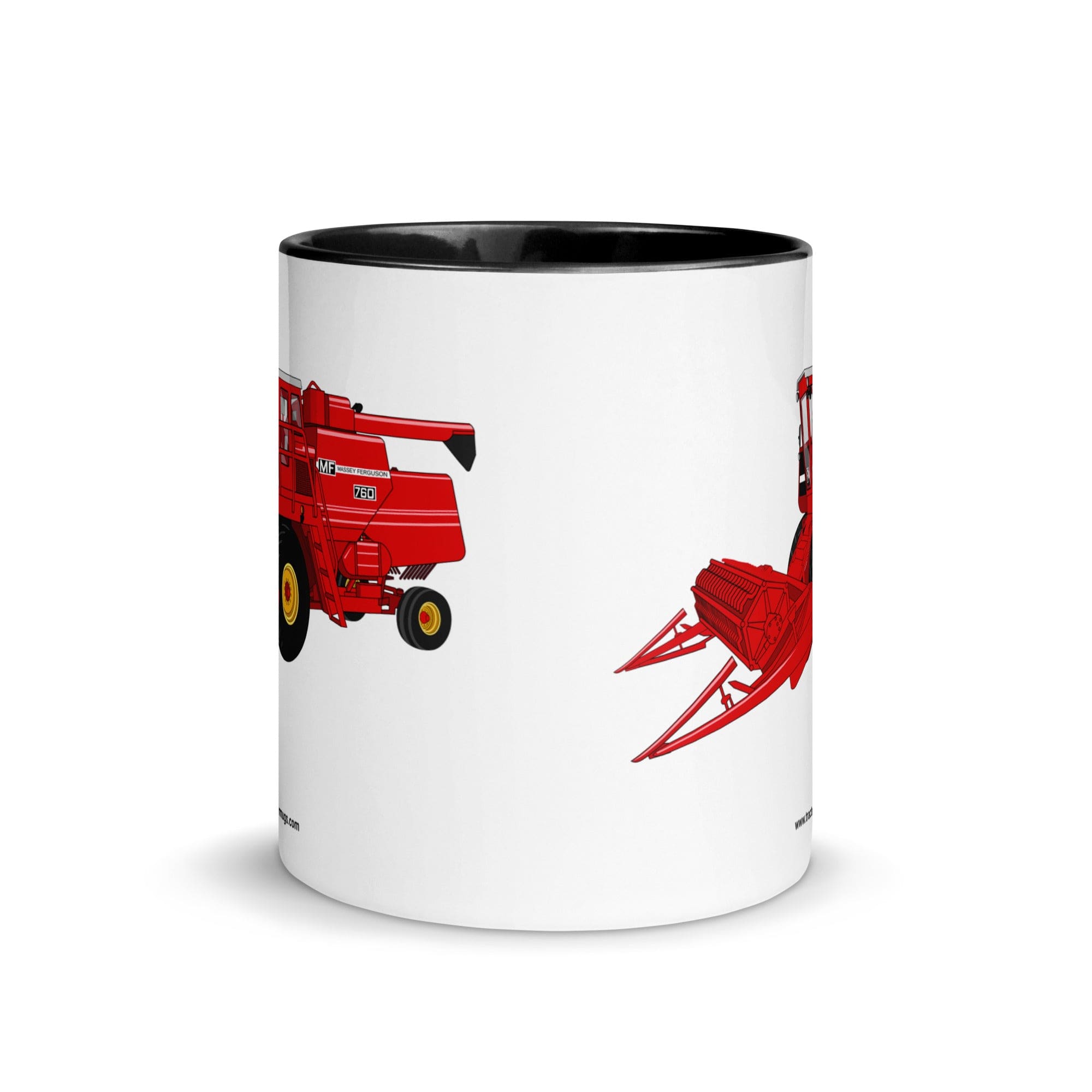 The Tractor Mugs Store Massey 760 Combine Harvester | Mug with Color Inside Quality Farmers Merch