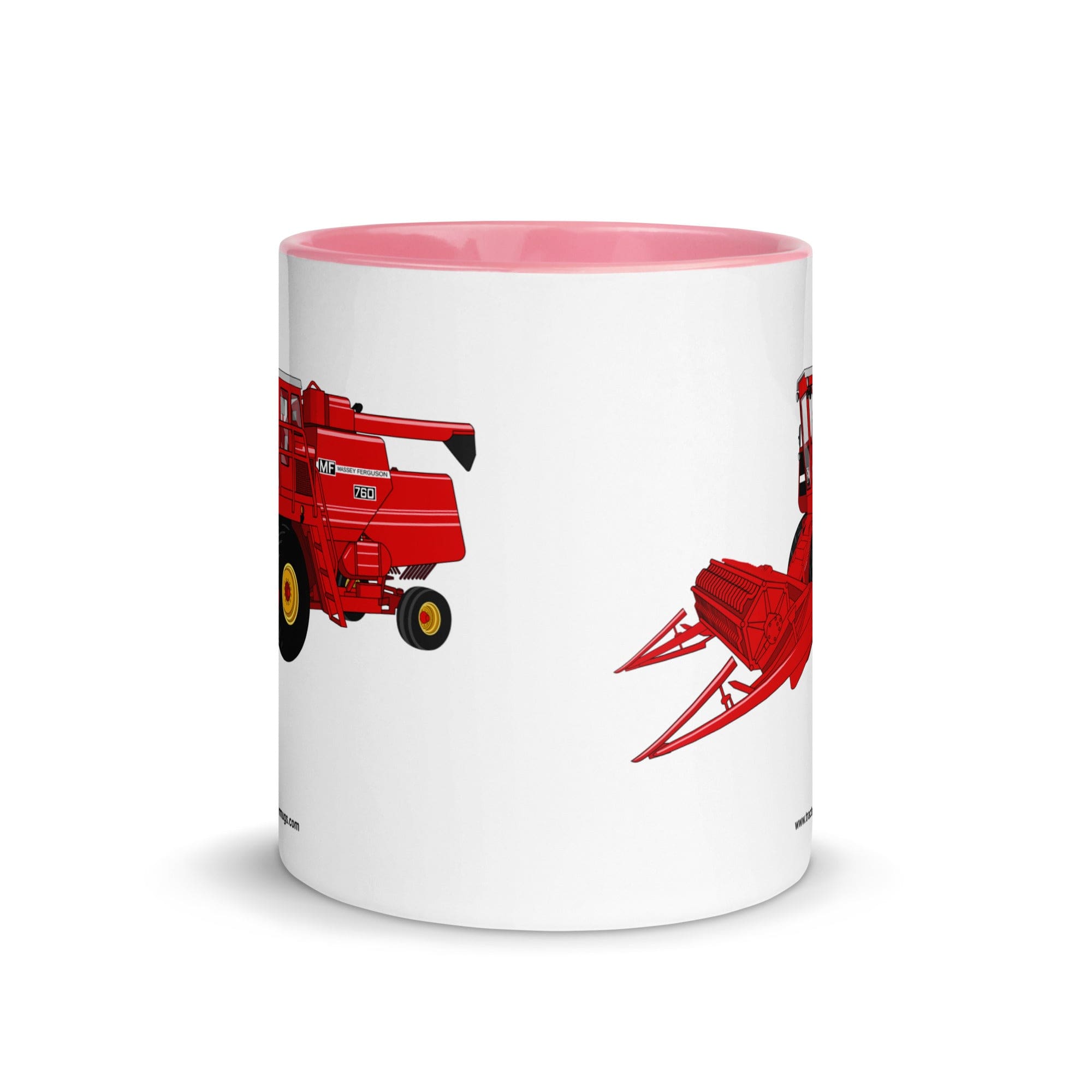 The Tractor Mugs Store Massey 760 Combine Harvester | Mug with Color Inside Quality Farmers Merch