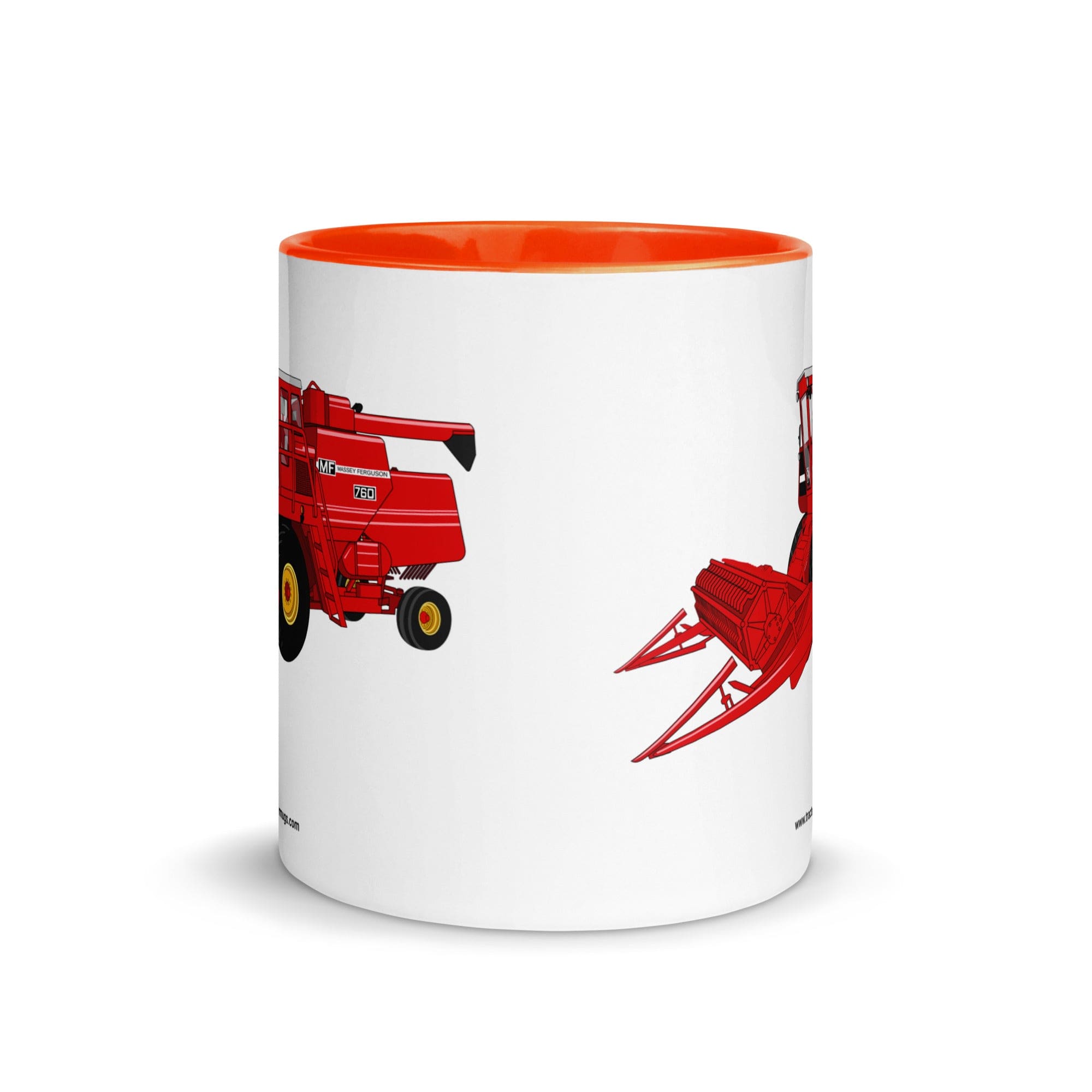 The Tractor Mugs Store Massey 760 Combine Harvester | Mug with Color Inside Quality Farmers Merch