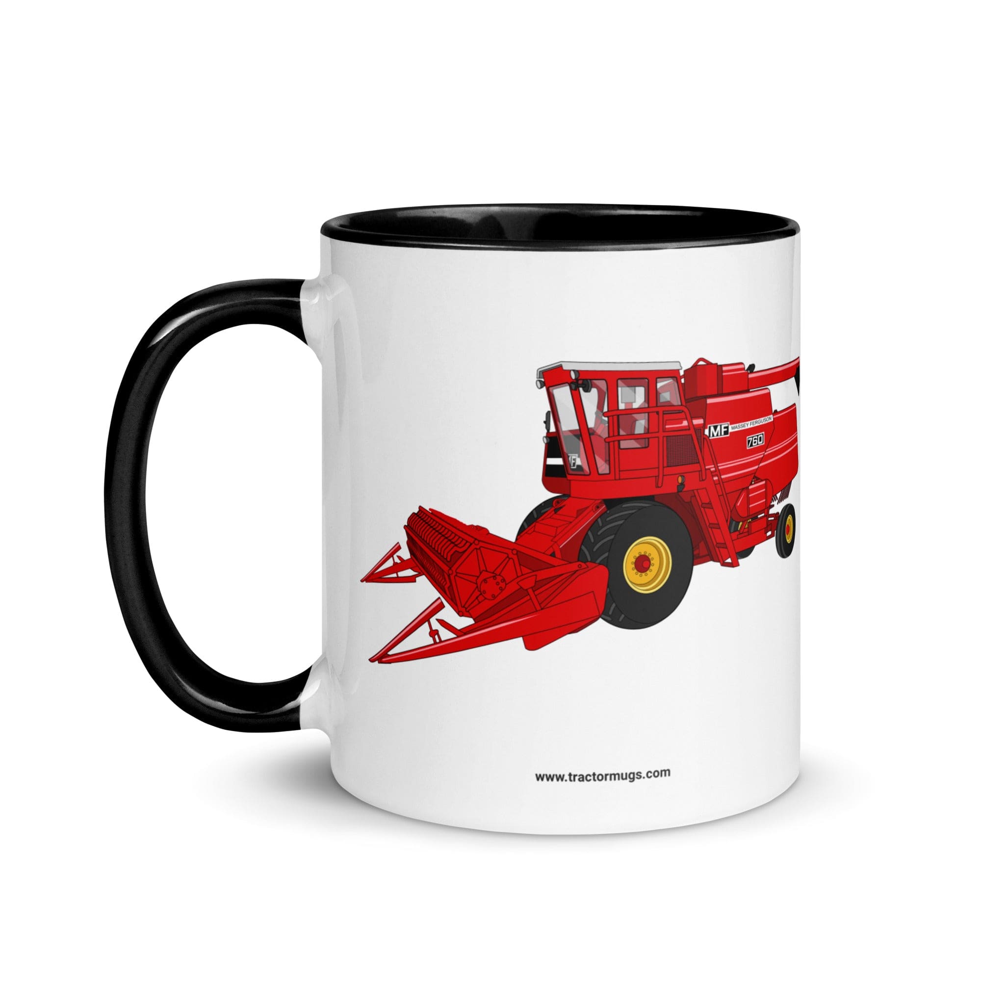 The Tractor Mugs Store Massey 760 Combine Harvester | Mug with Color Inside Quality Farmers Merch
