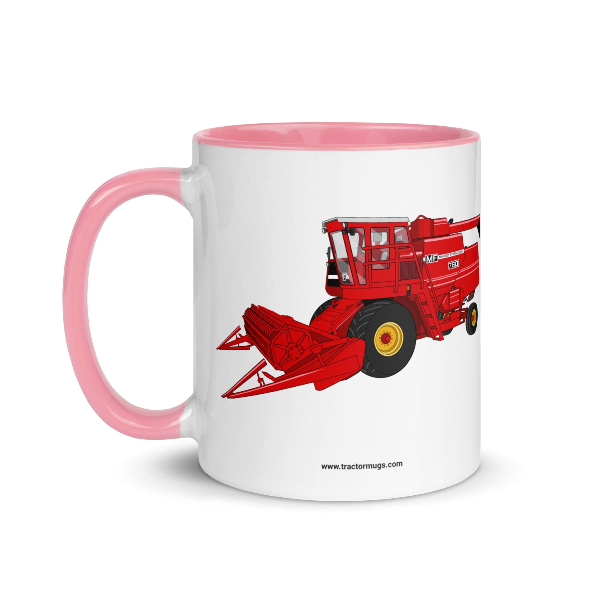 The Tractor Mugs Store Massey 760 Combine Harvester | Mug with Color Inside Quality Farmers Merch