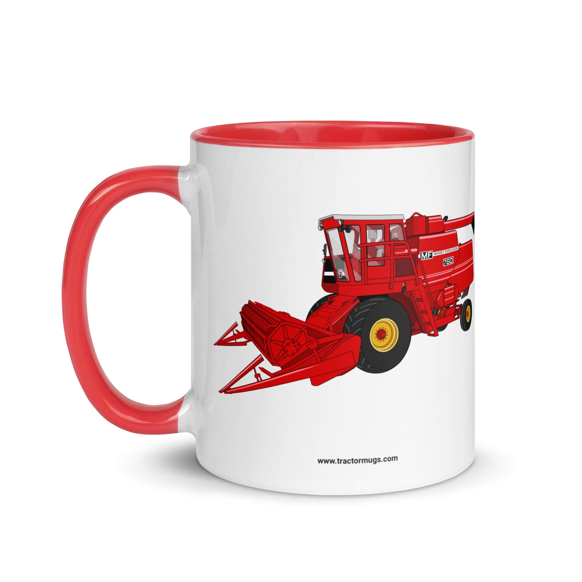 The Tractor Mugs Store Massey 760 Combine Harvester | Mug with Color Inside Quality Farmers Merch