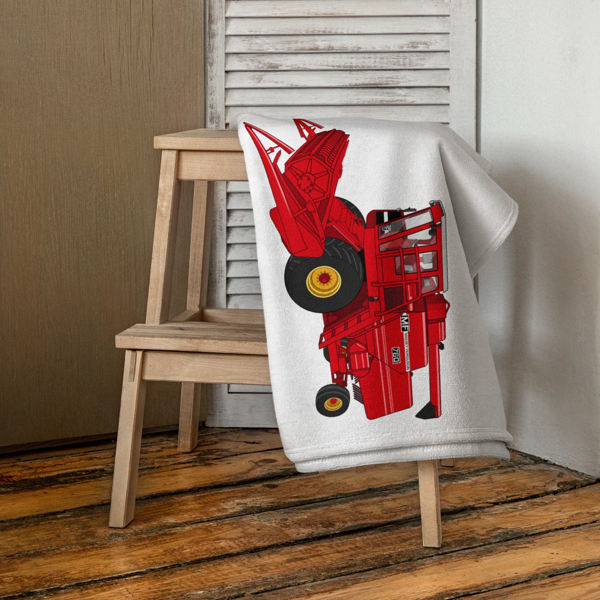 The Tractor Mugs Store Massey 760 Combine Harvester | Towel Quality Farmers Merch