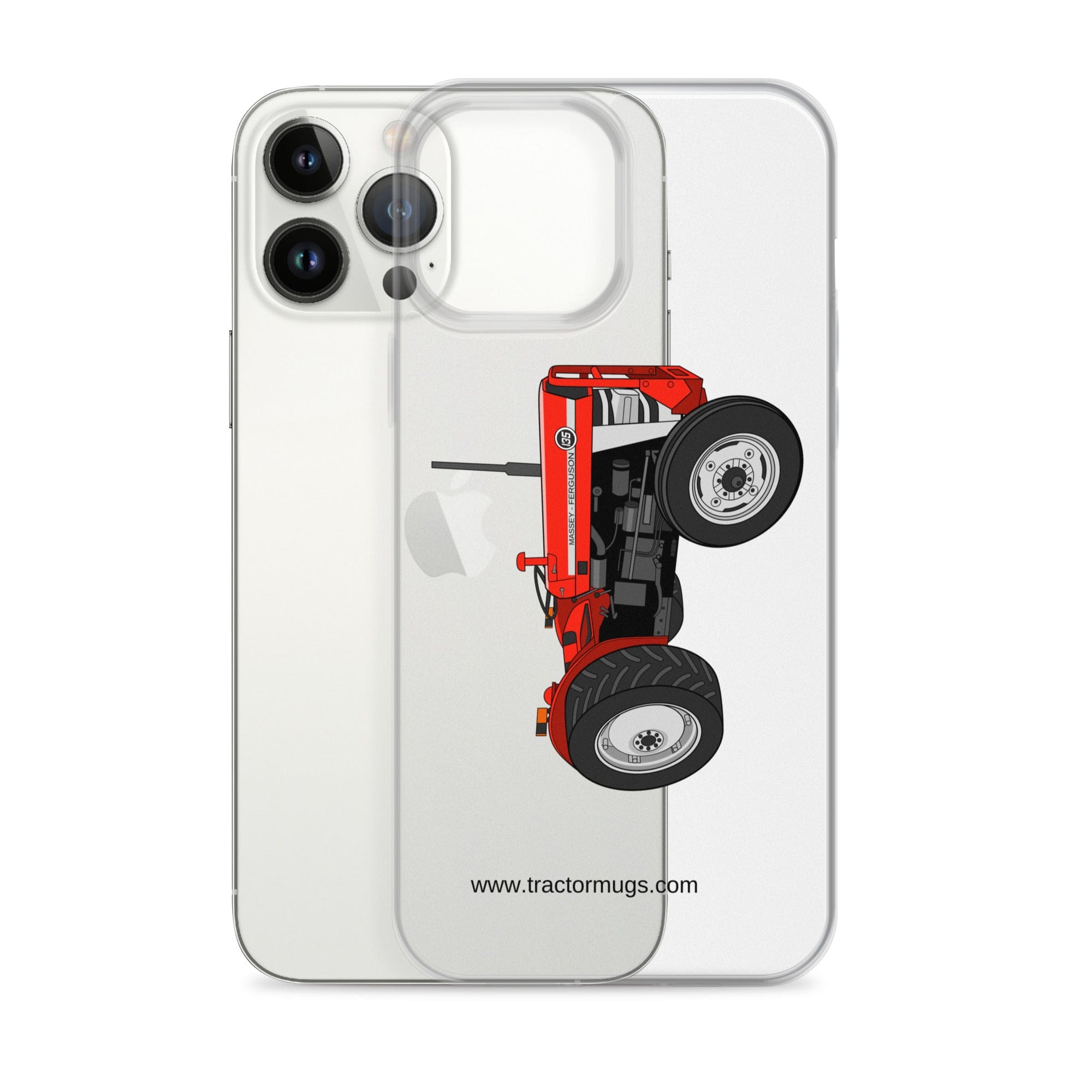 The Tractor Mugs Store Massey Ferguson 135 with cab | Clear Case for iPhone® Quality Farmers Merch