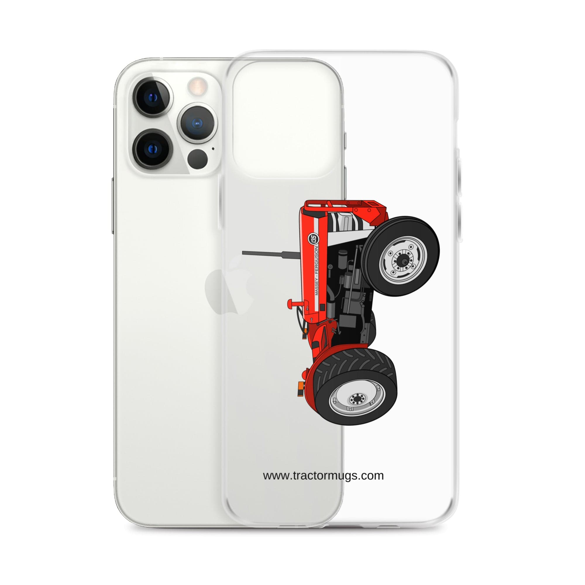 The Tractor Mugs Store Massey Ferguson 135 with cab | Clear Case for iPhone® Quality Farmers Merch