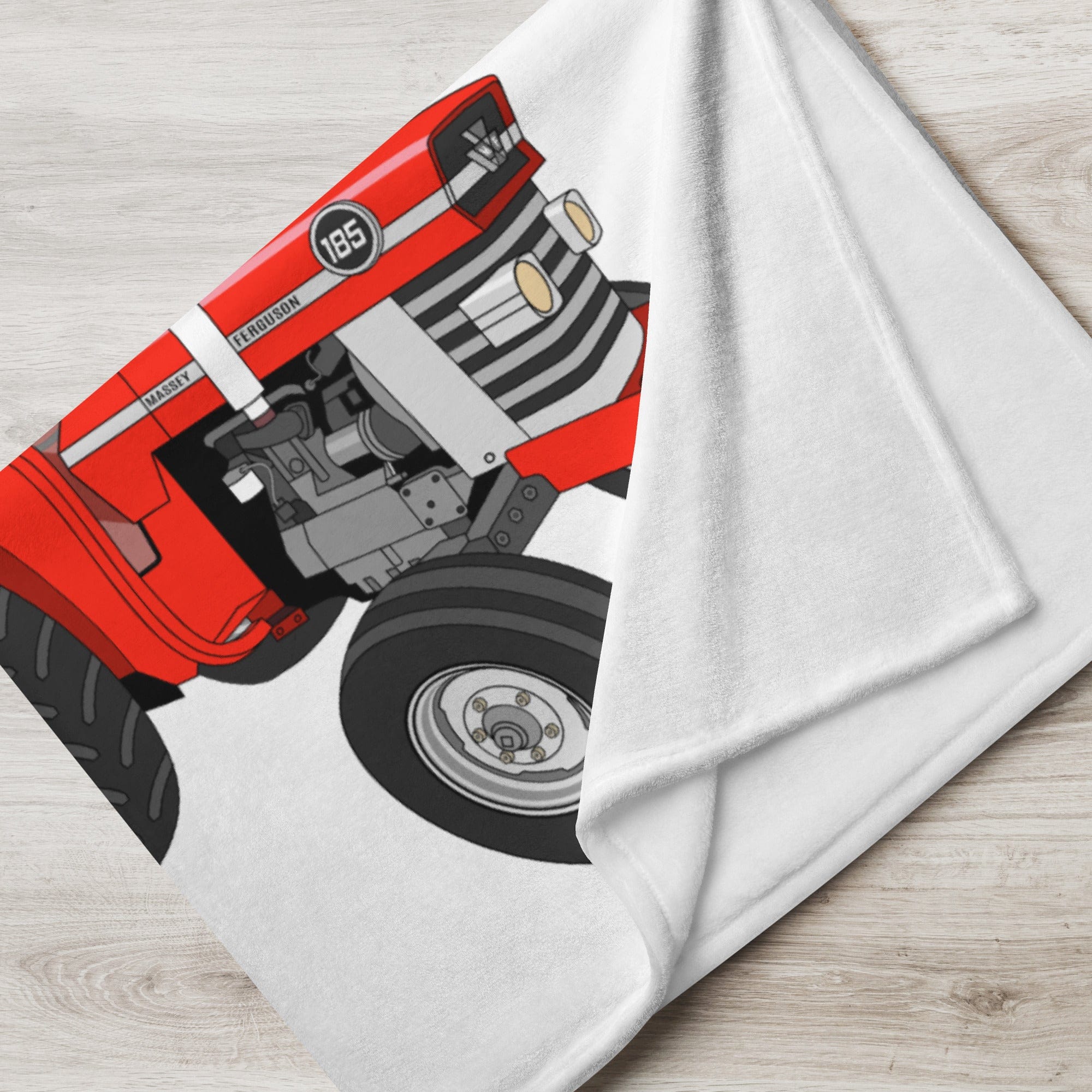 The Tractor Mugs Store Massey Ferguson 185 | Throw Blanket Quality Farmers Merch