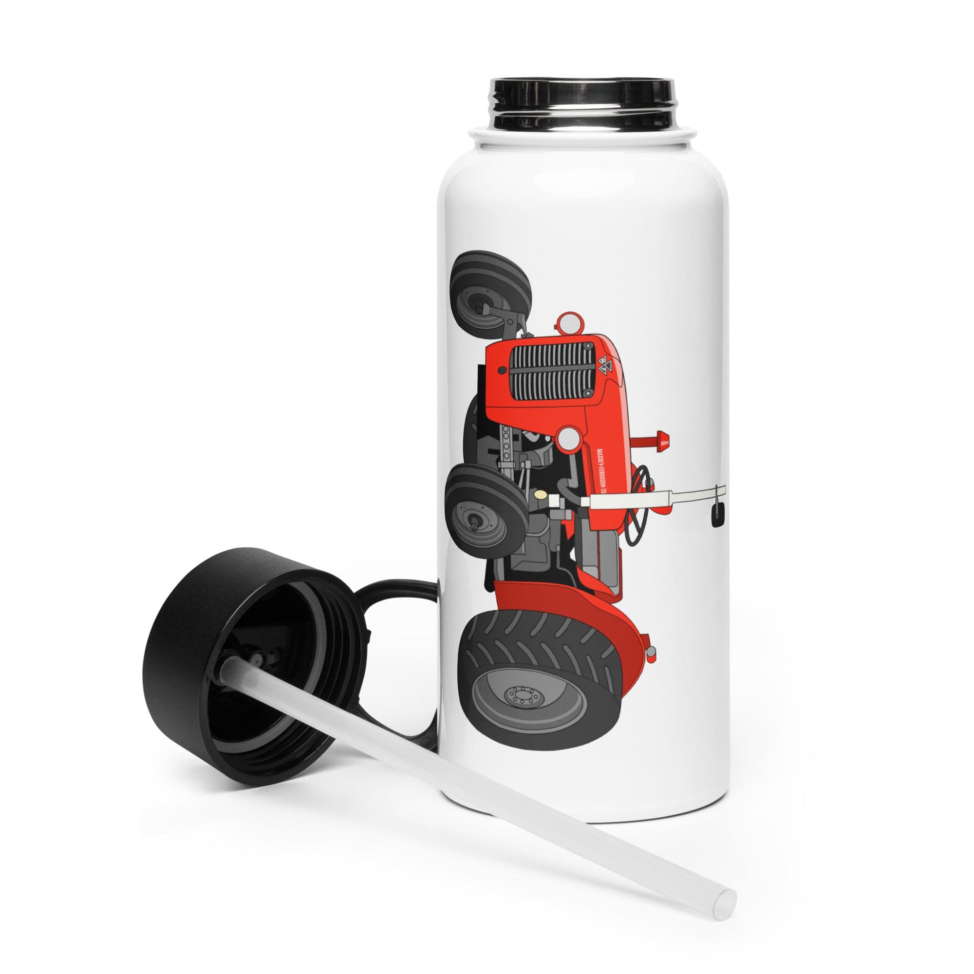 The Tractor Mugs Store Massey Ferguson 35X | Stainless Steel Water Bottle Quality Farmers Merch