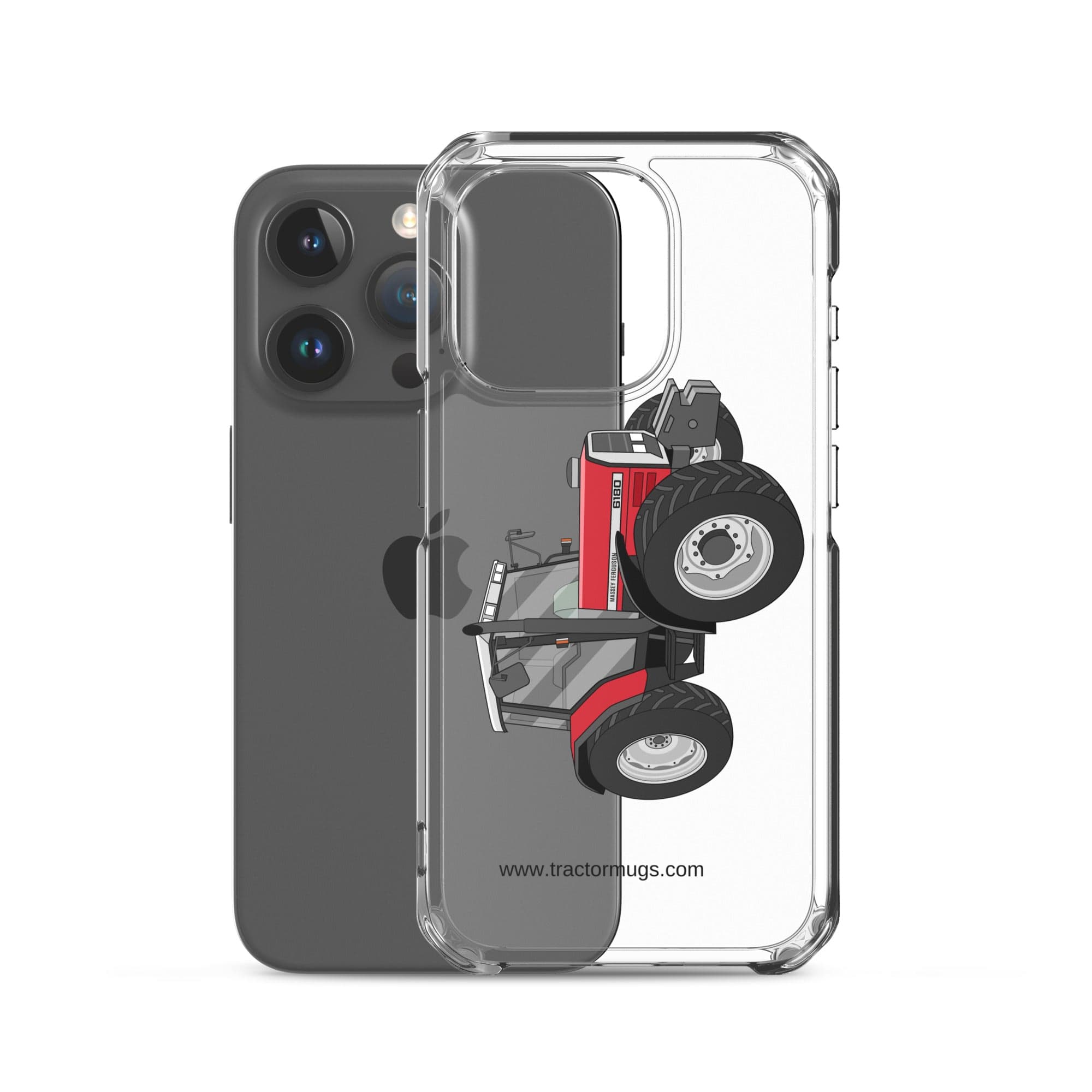 The Tractor Mugs Store Massey Ferguson 6180 | Clear Case for iPhone® Quality Farmers Merch