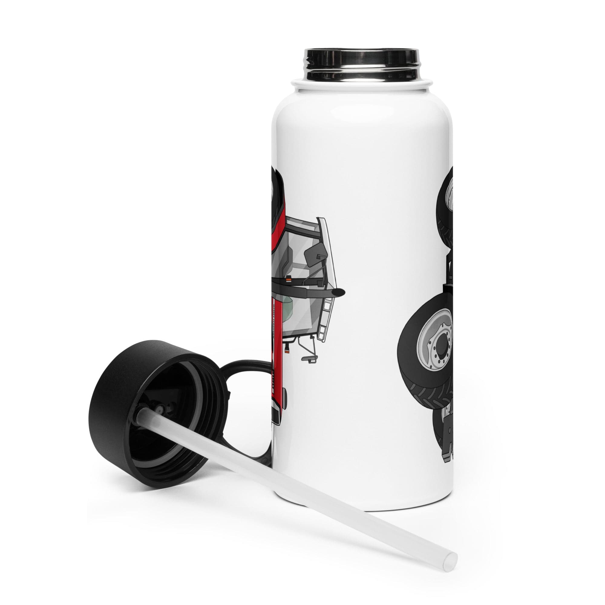 The Tractor Mugs Store Massey Ferguson 6180 | Stainless Steel Water Bottle Quality Farmers Merch