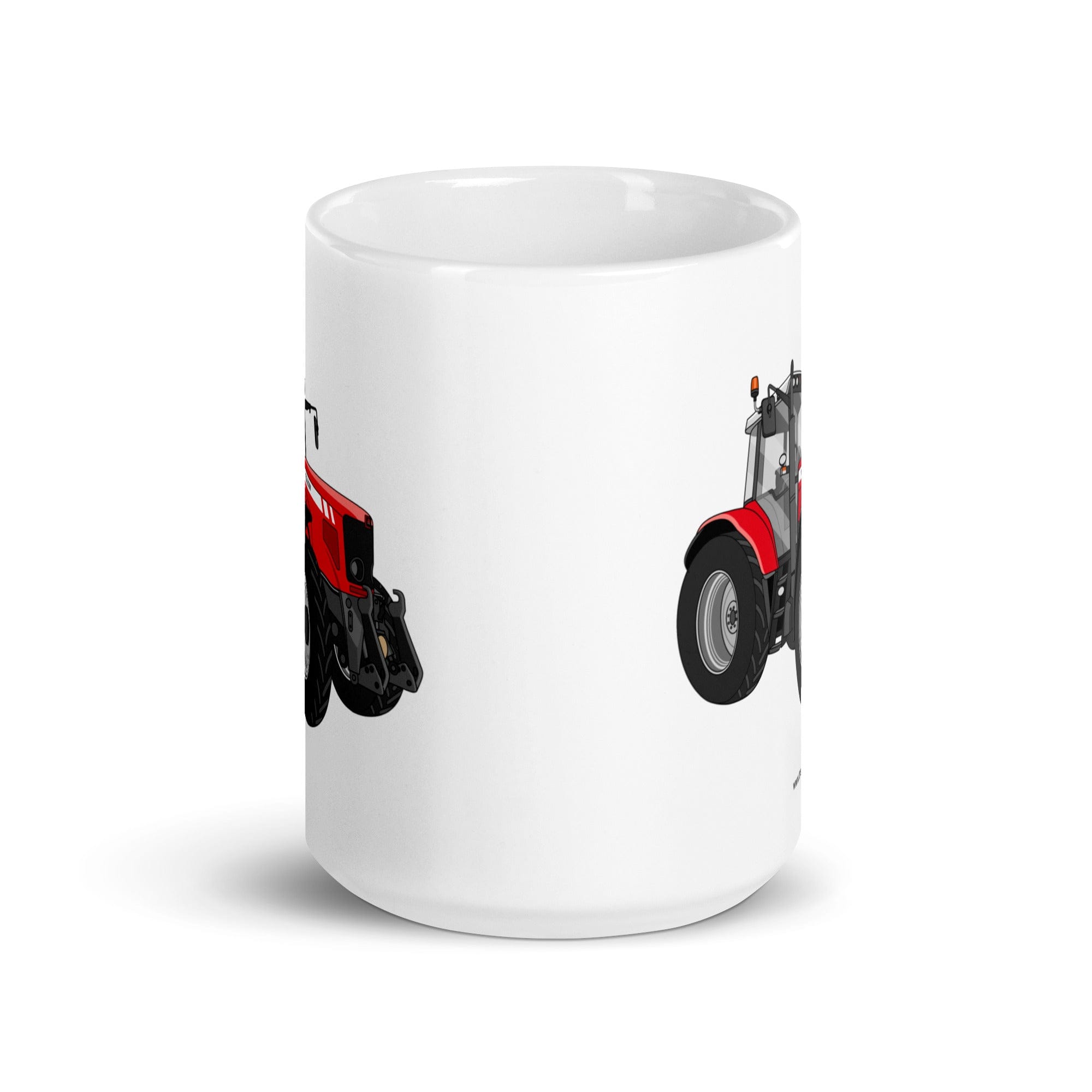 The Tractor Mugs Store Massey Ferguson 6480 | White glossy mug Quality Farmers Merch