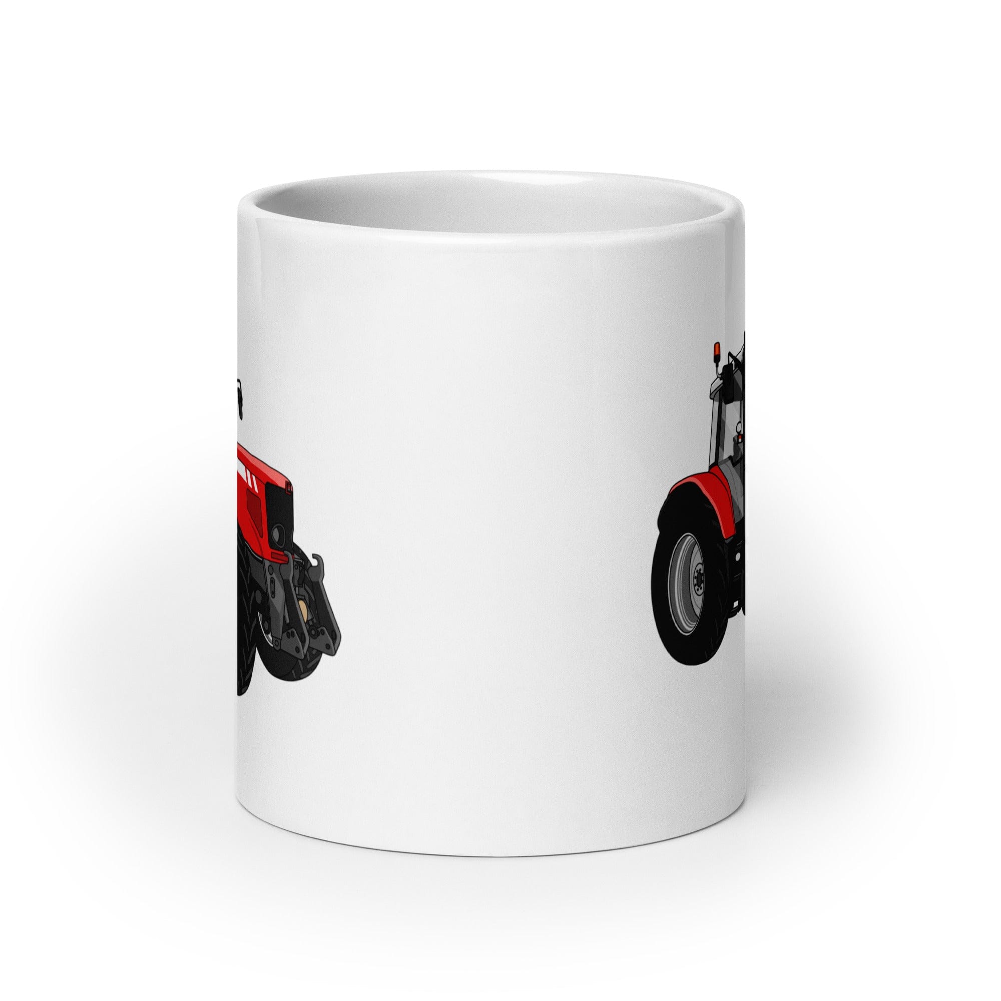 The Tractor Mugs Store Massey Ferguson 6480 | White glossy mug Quality Farmers Merch