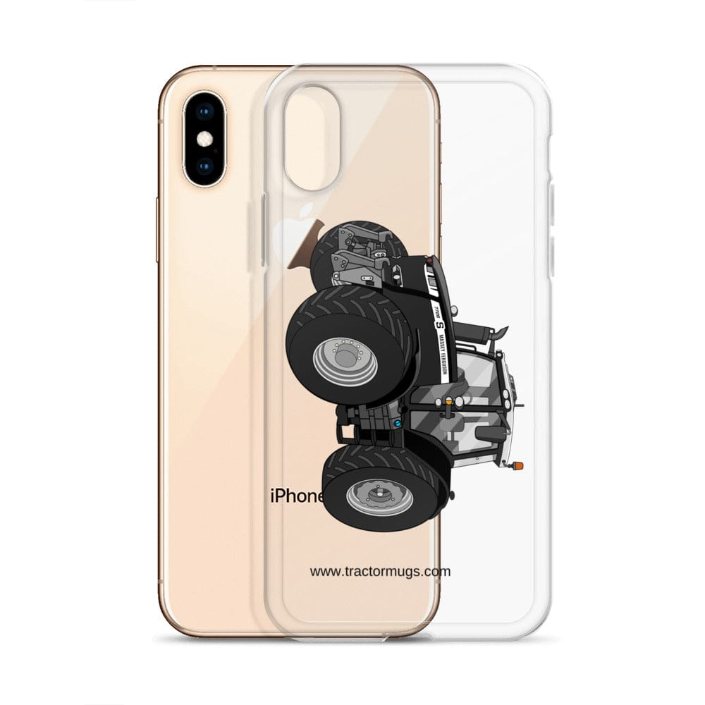 The Tractor Mugs Store Massey Ferguson 7726S Black Beauty | Clear Case for iPhone® Quality Farmers Merch