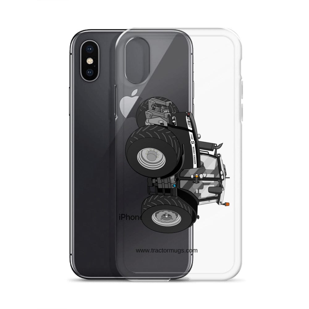 The Tractor Mugs Store Massey Ferguson 7726S Black Beauty | Clear Case for iPhone® Quality Farmers Merch