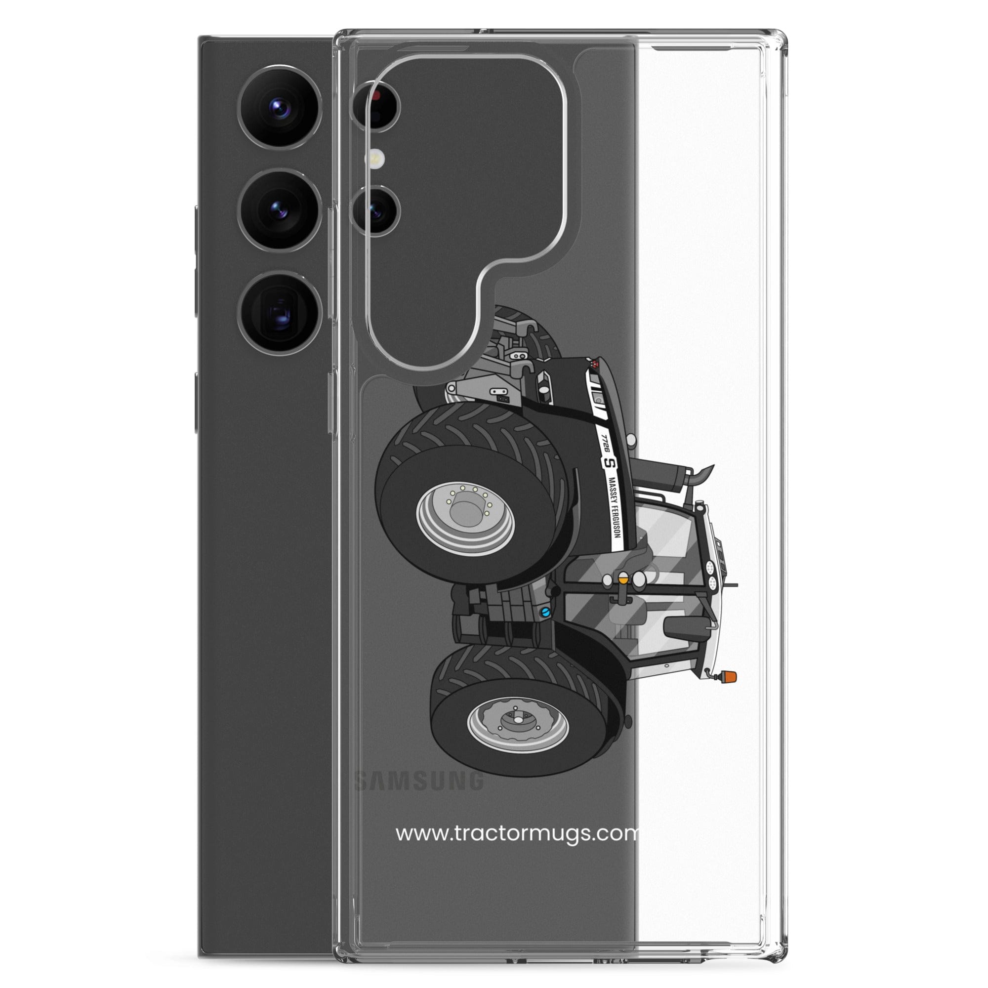 The Tractor Mugs Store Massey Ferguson 7726S Black Beauty | Clear Case for Samsung® Quality Farmers Merch