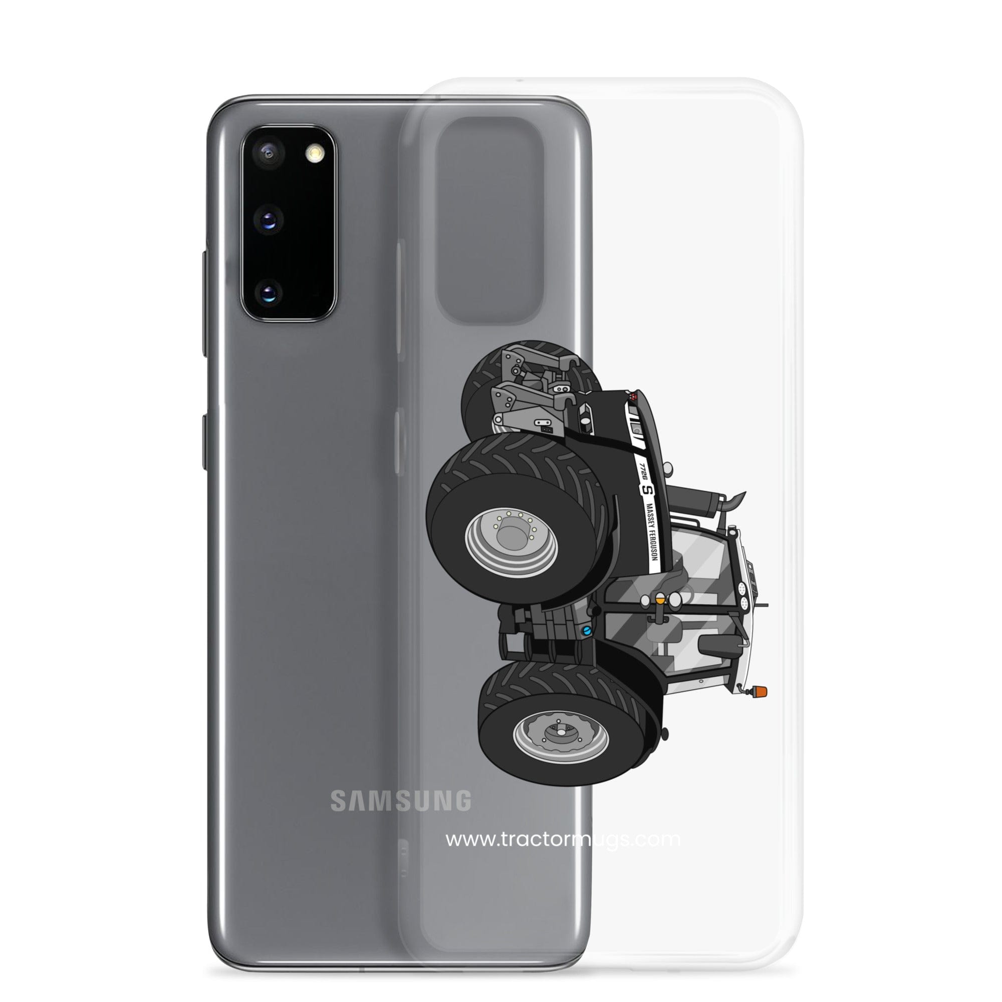 The Tractor Mugs Store Massey Ferguson 7726S Black Beauty | Clear Case for Samsung® Quality Farmers Merch