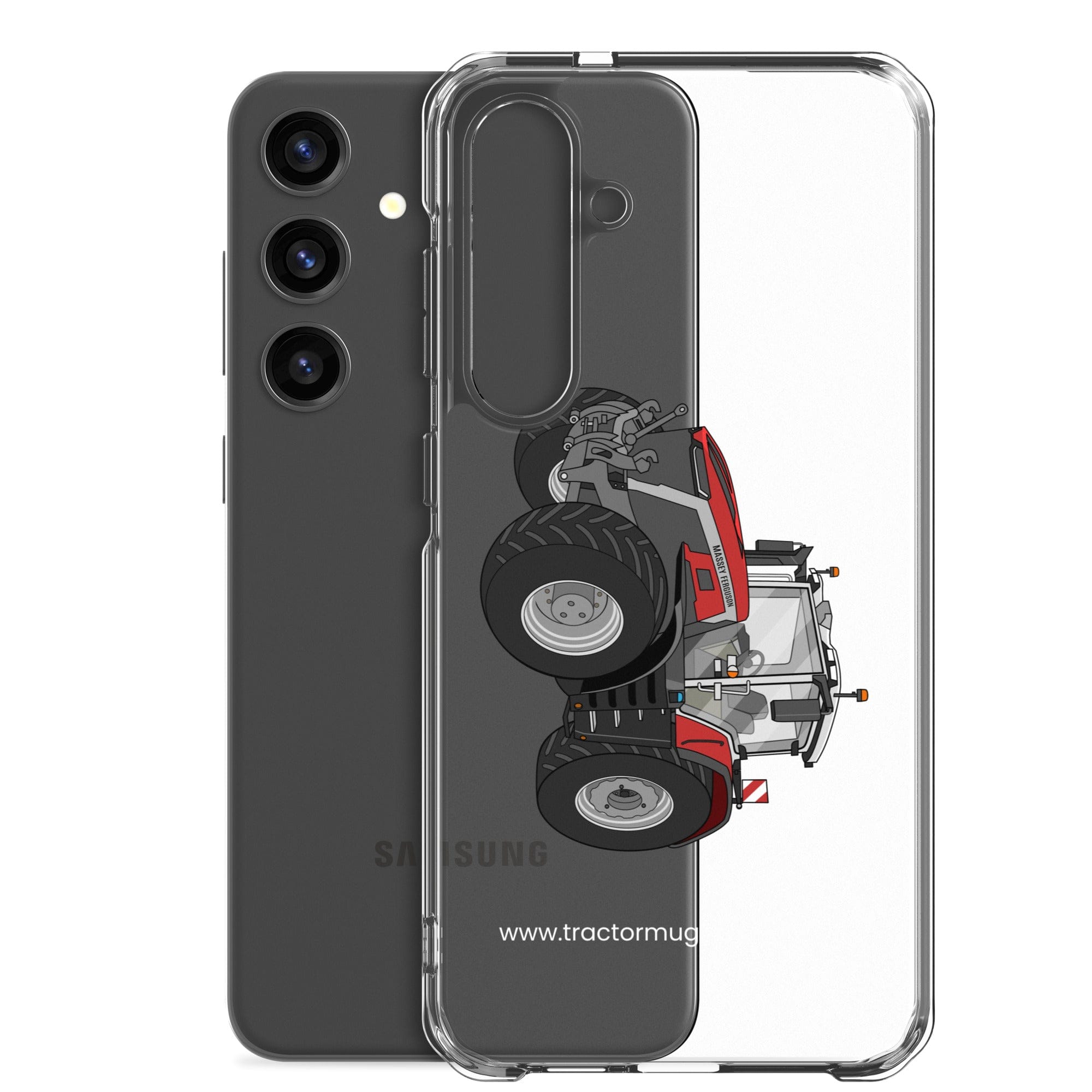 The Tractor Mugs Store Massey Ferguson 9X | Clear Case for Samsung® Quality Farmers Merch