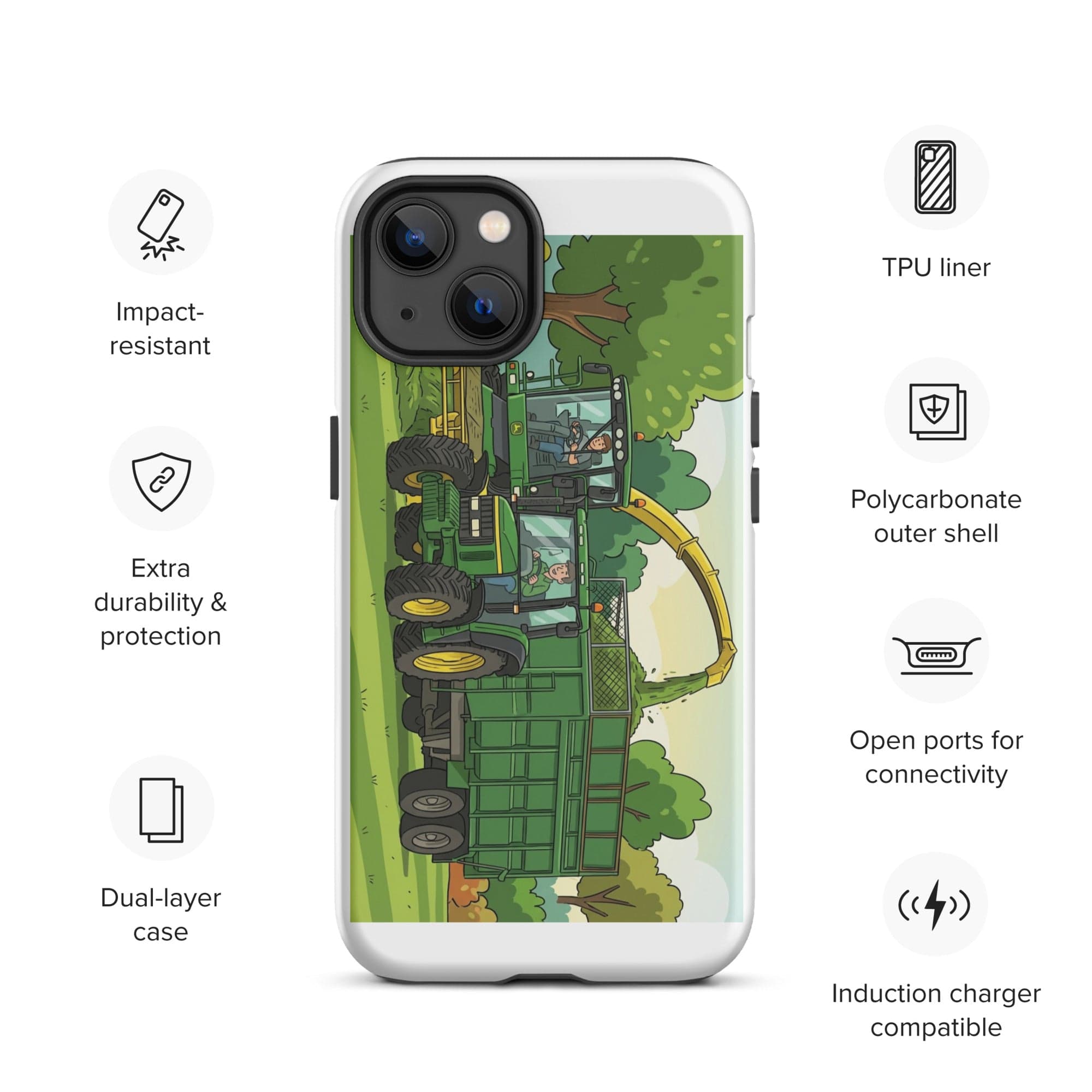 The Tractor Mugs Store Matte John Deere 6610 Silage Man |Tough Case for iPhone® Quality Farmers Merch