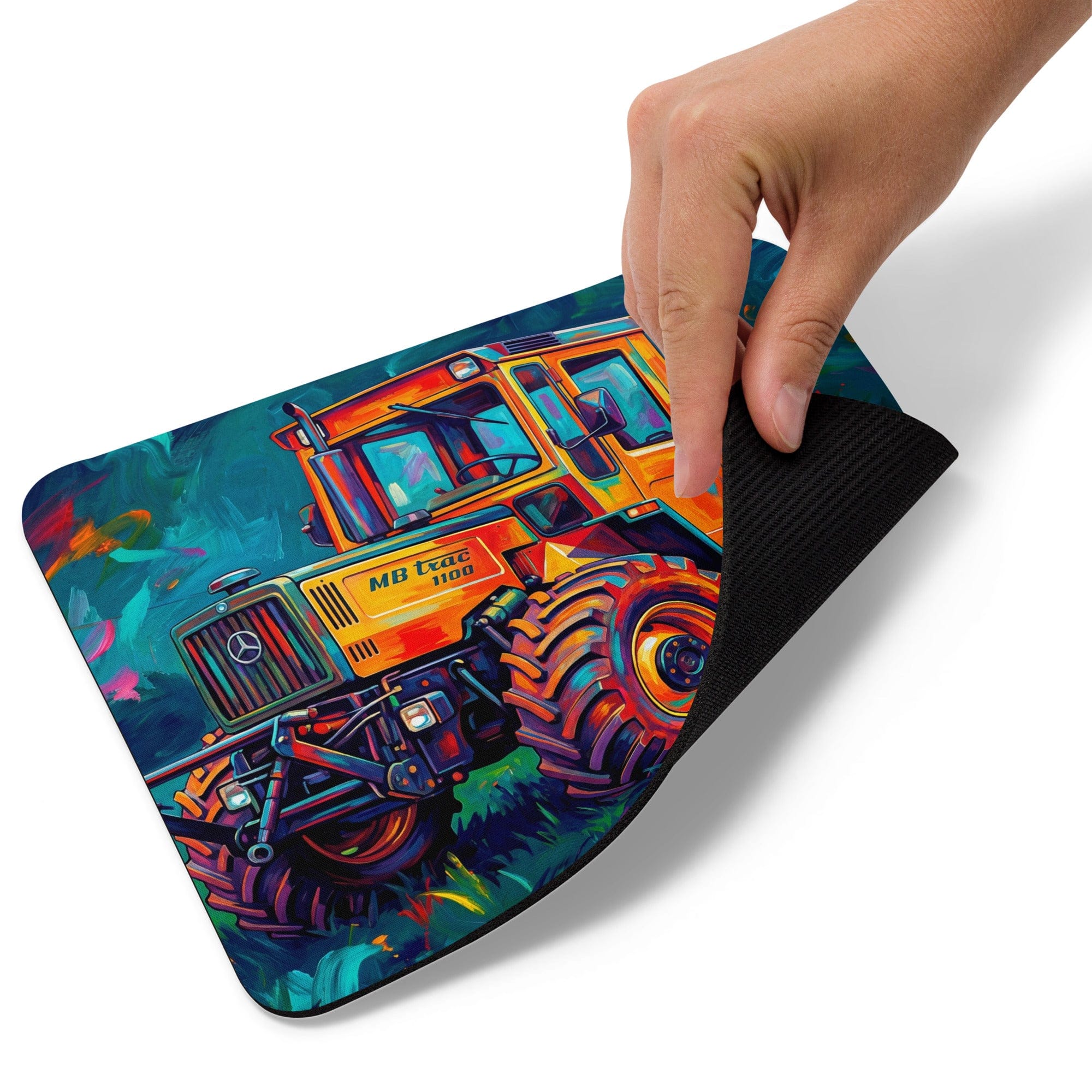 The Tractor Mugs Store MB TRAC 1100 | Splash Art Mouse pad Quality Farmers Merch