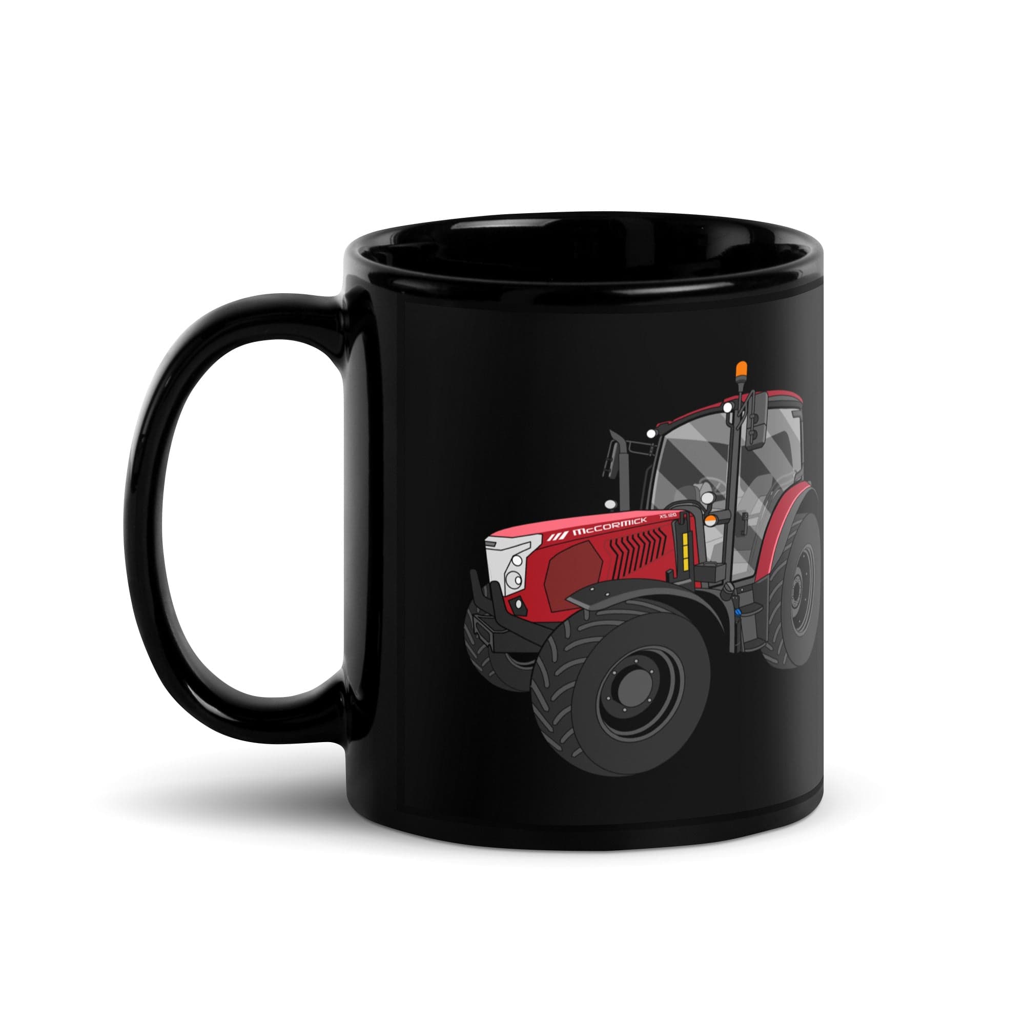 The Tractor Mugs Store McCormick X5 120 | Black Glossy Mug Quality Farmers Merch