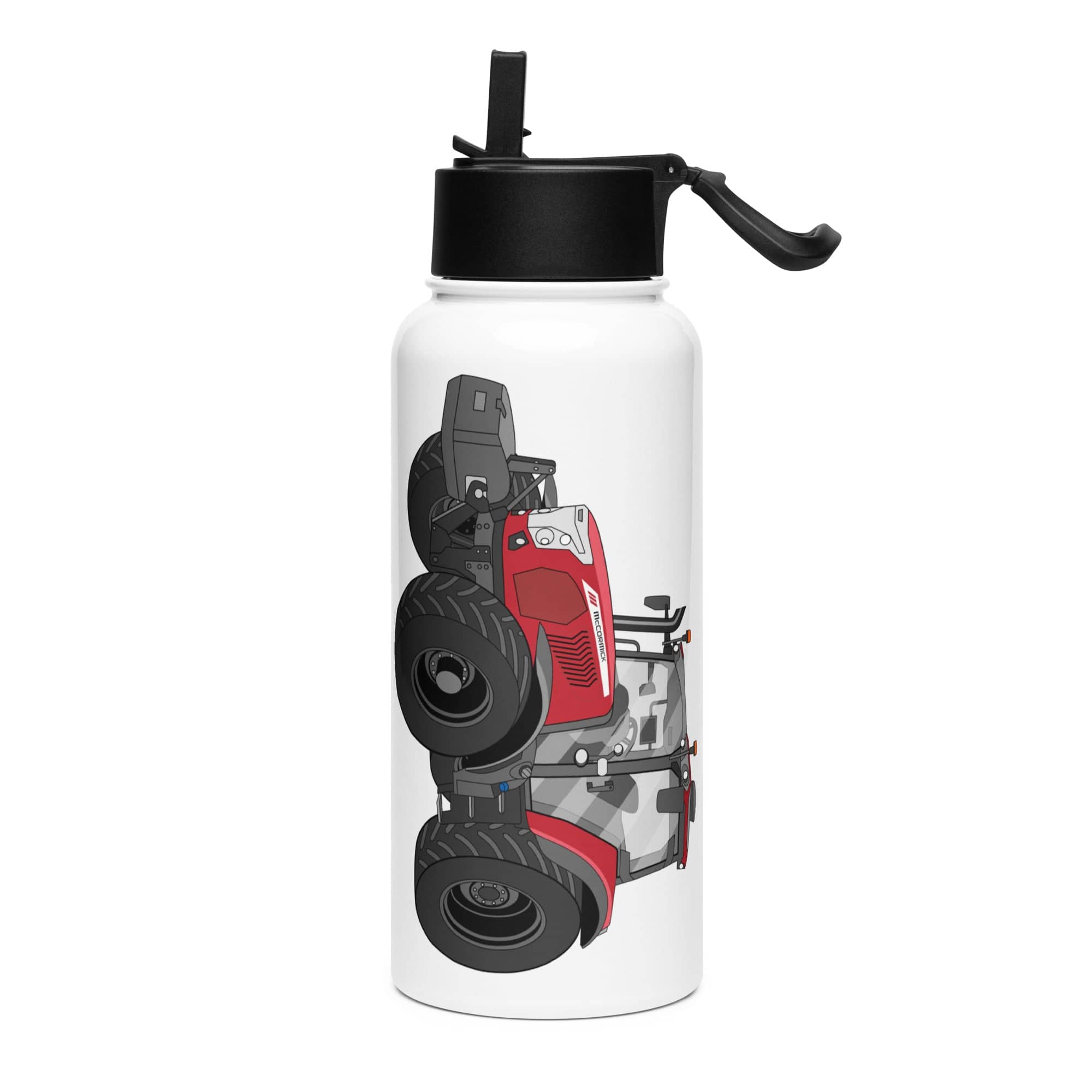 The Tractor Mugs Store McCormick X6 414 | Stainless steel water bottle with a straw lid Quality Farmers Merch