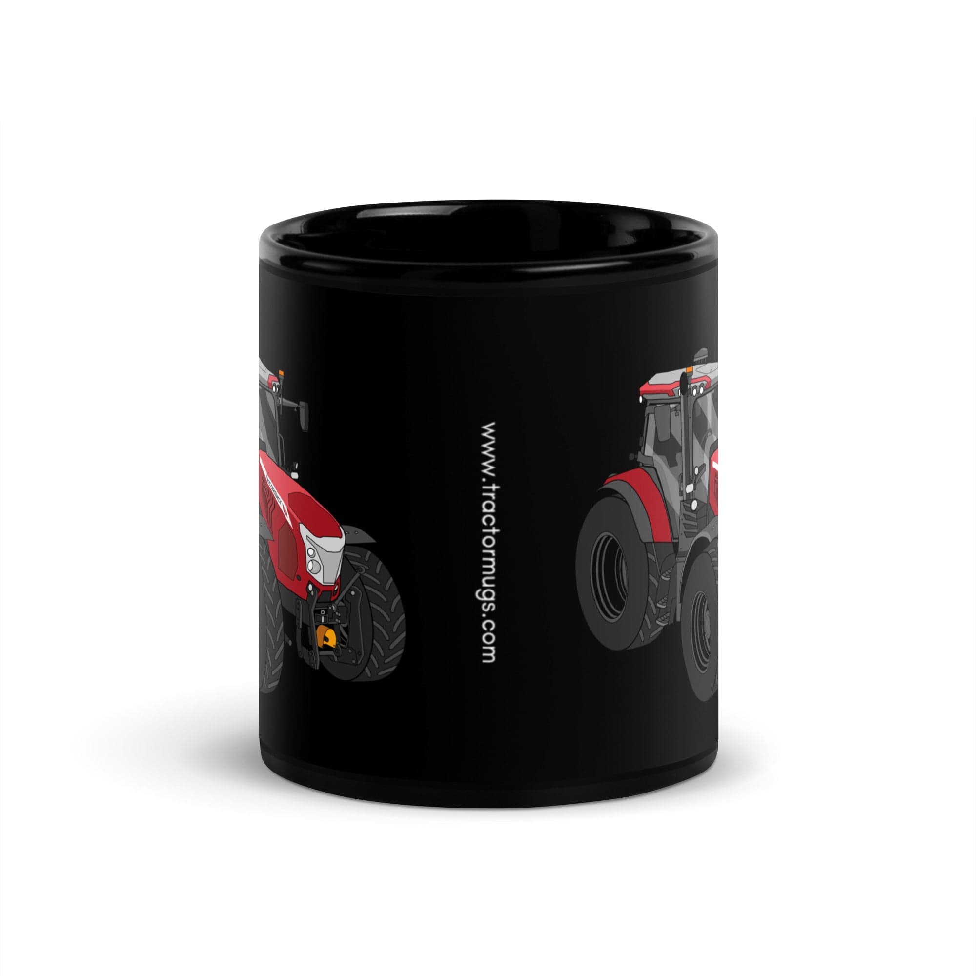 The Tractor Mugs Store McCormick X6 Vt Drive | Black Glossy Mug Quality Farmers Merch