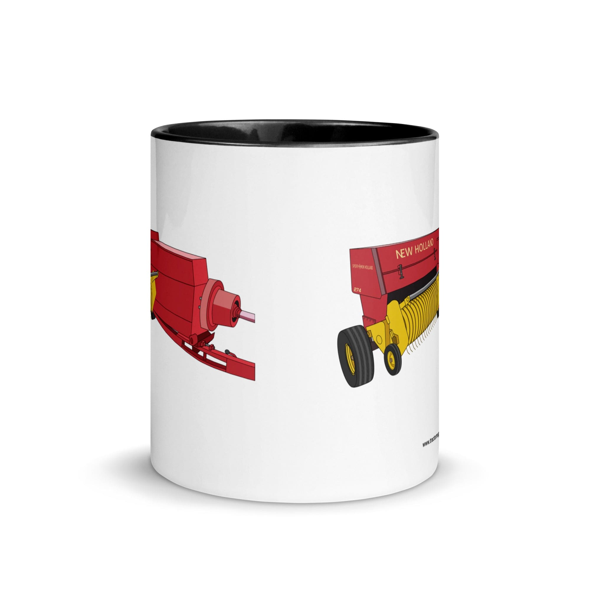The Tractor Mugs Store New Holland 274 Square Baler | Mug with Color Inside Quality Farmers Merch