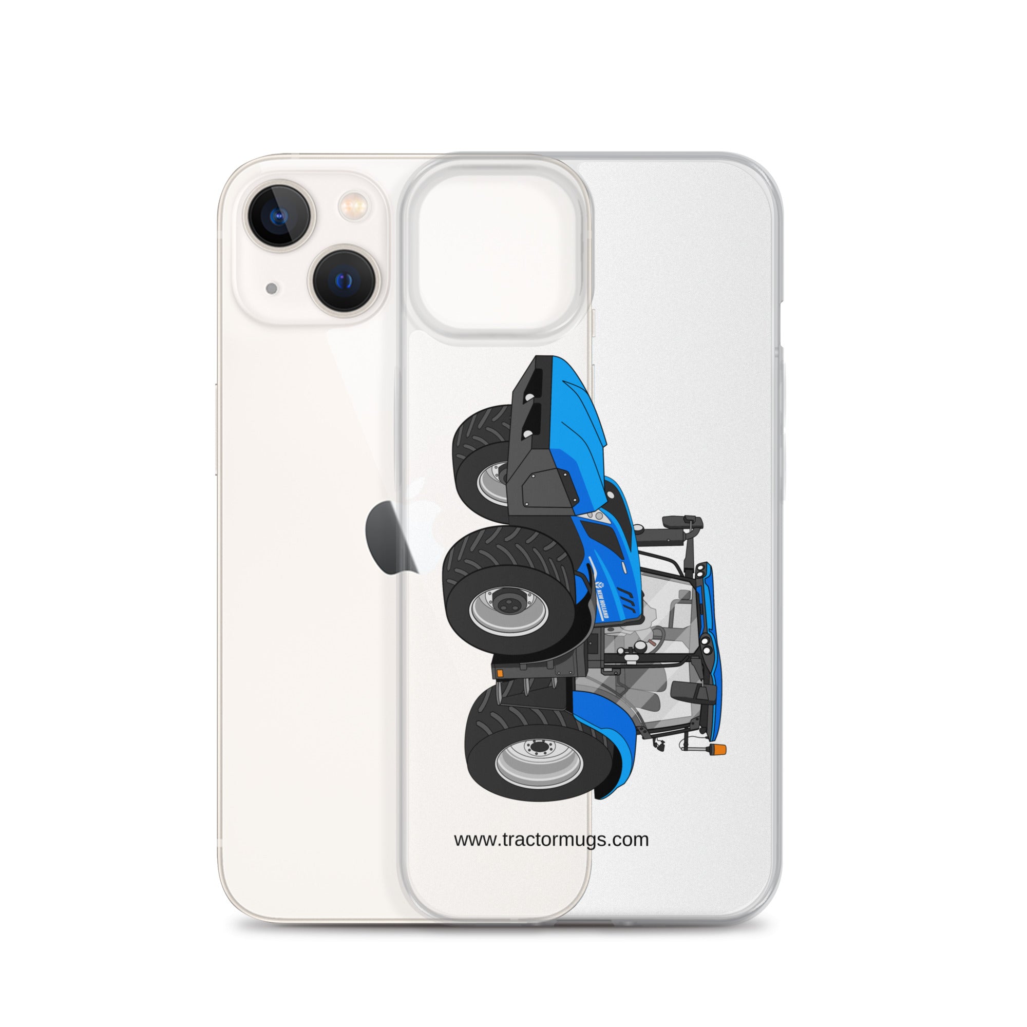 The Tractor Mugs Store New Holland T6 180 Methane | Clear Case for iPhone® Quality Farmers Merch