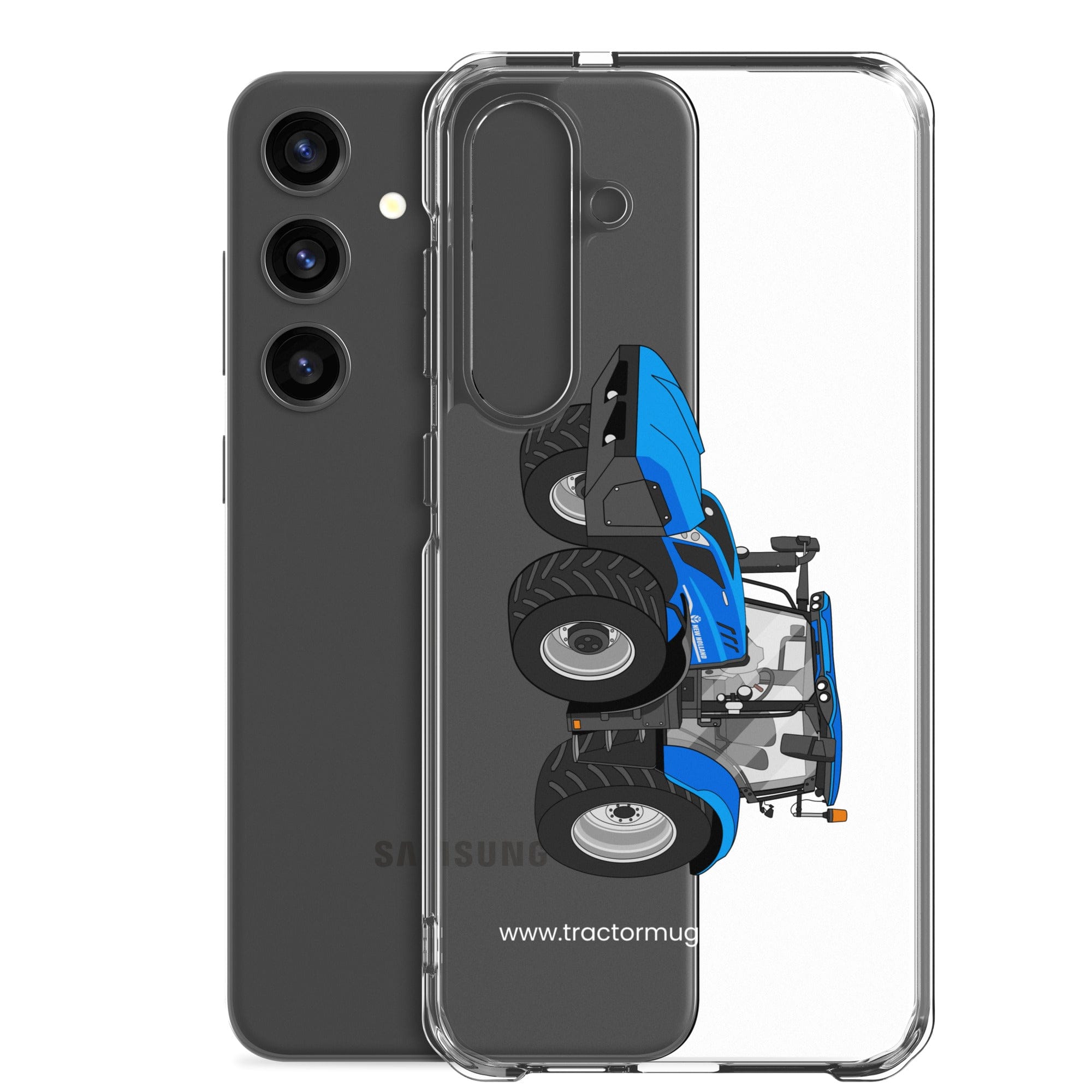 The Tractor Mugs Store New Holland T6 180 Methane | Clear Case for Samsung® Quality Farmers Merch