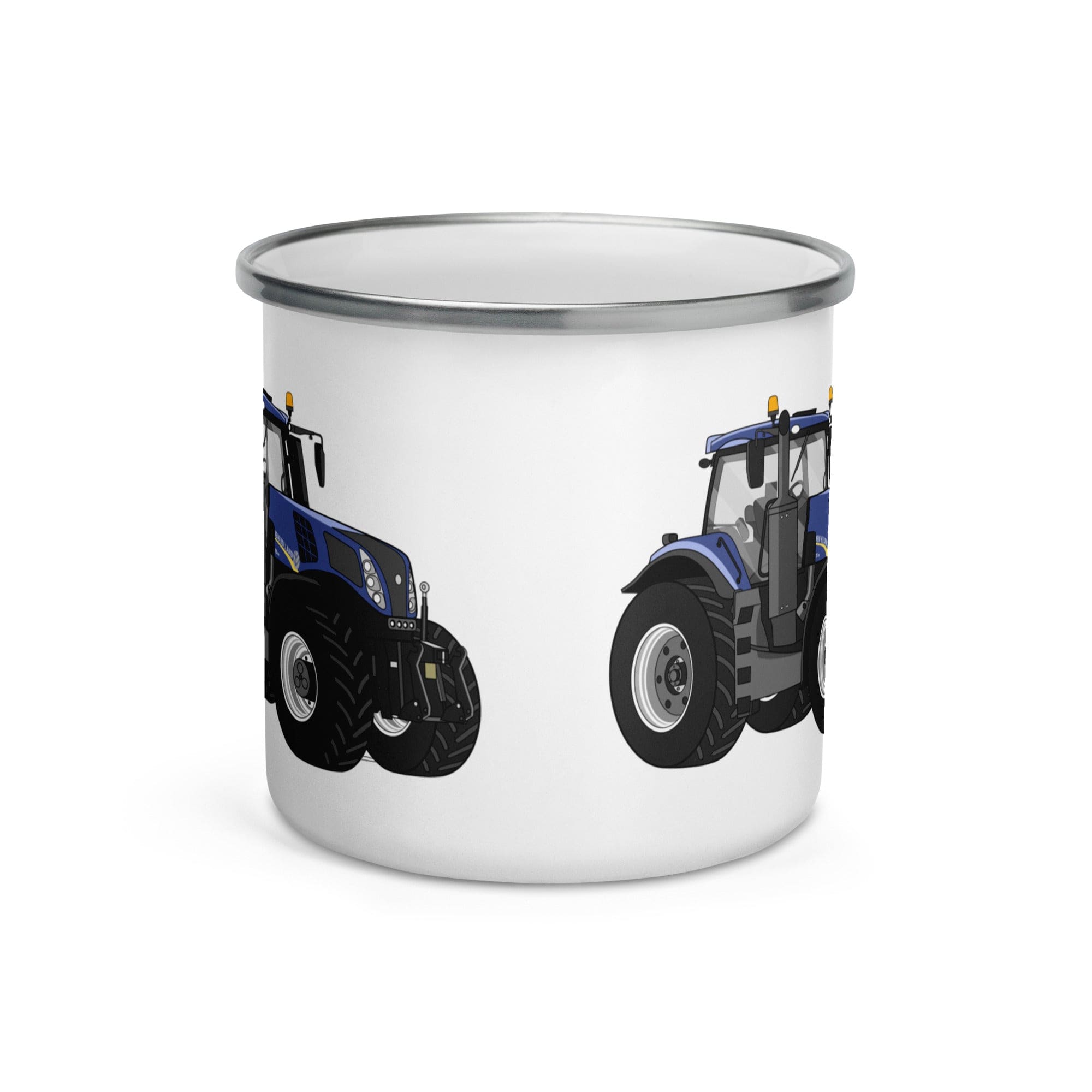 The Tractor Mugs Store New Holland T8 435 | Enamel Mug Quality Farmers Merch