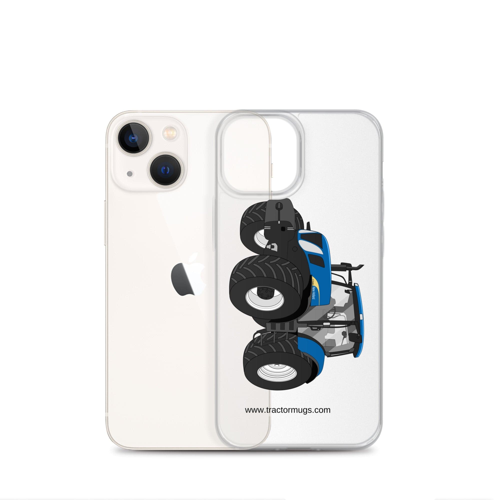 The Tractor Mugs Store New Holland The 7040-1 | Clear Case for iPhone® Quality Farmers Merch