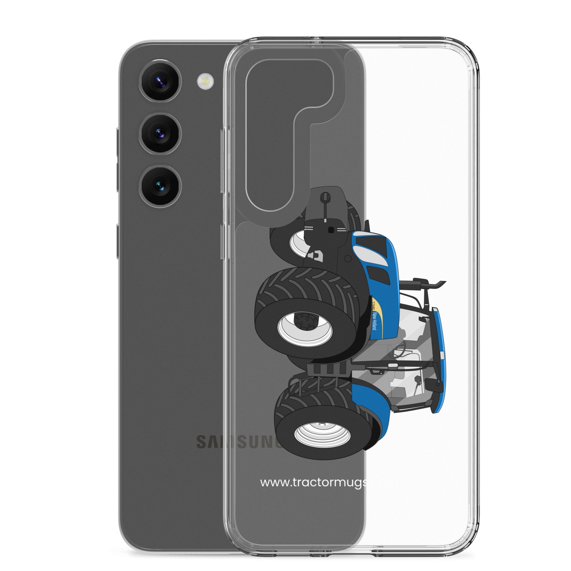 The Tractor Mugs Store New Holland The 7040-1 | Clear Case for Samsung® Quality Farmers Merch