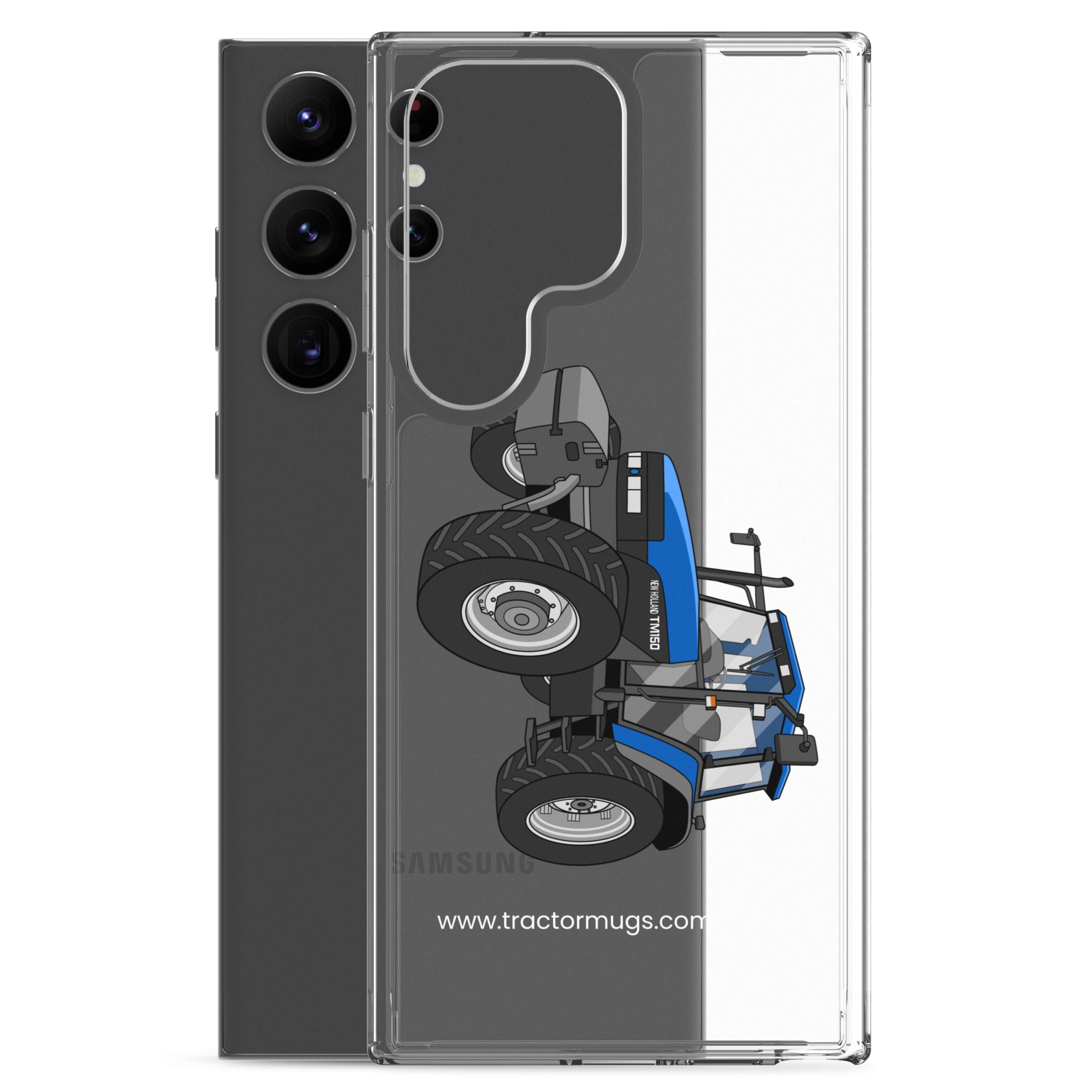 The Tractor Mugs Store New Holland TM 150 Super Steer | Clear Case for Samsung® Quality Farmers Merch