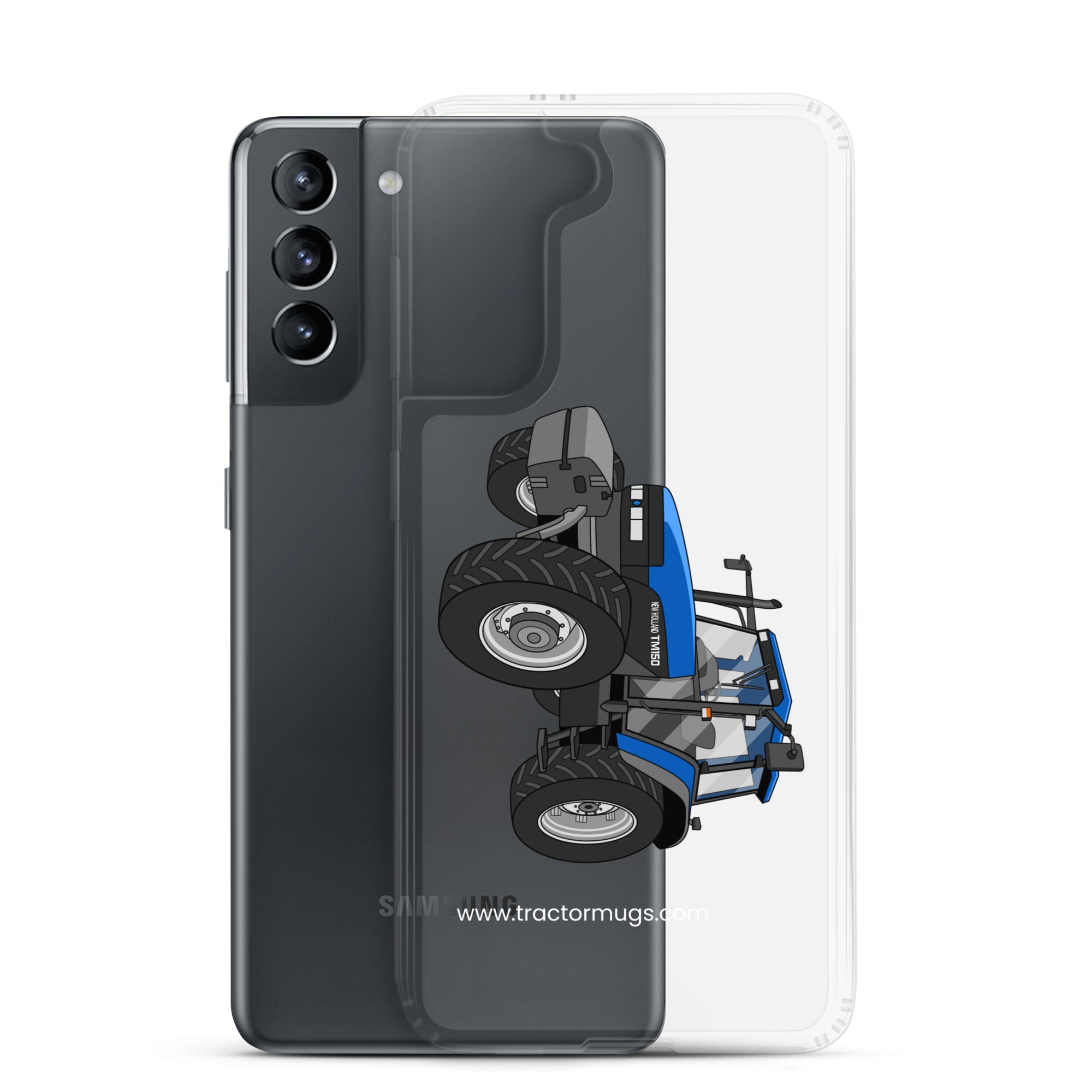 The Tractor Mugs Store New Holland TM 150 Super Steer | Clear Case for Samsung® Quality Farmers Merch